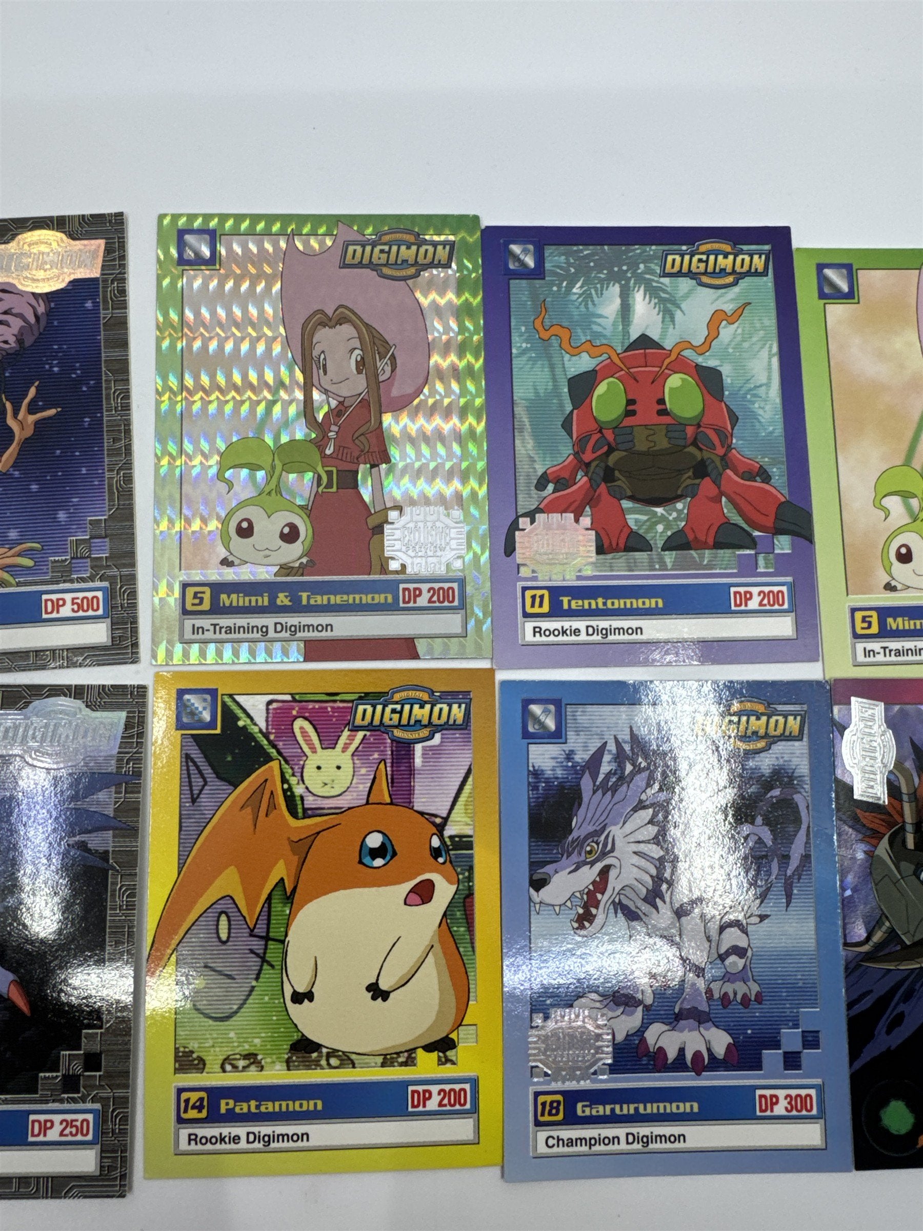Set Of 10 Digimon Trading Cards