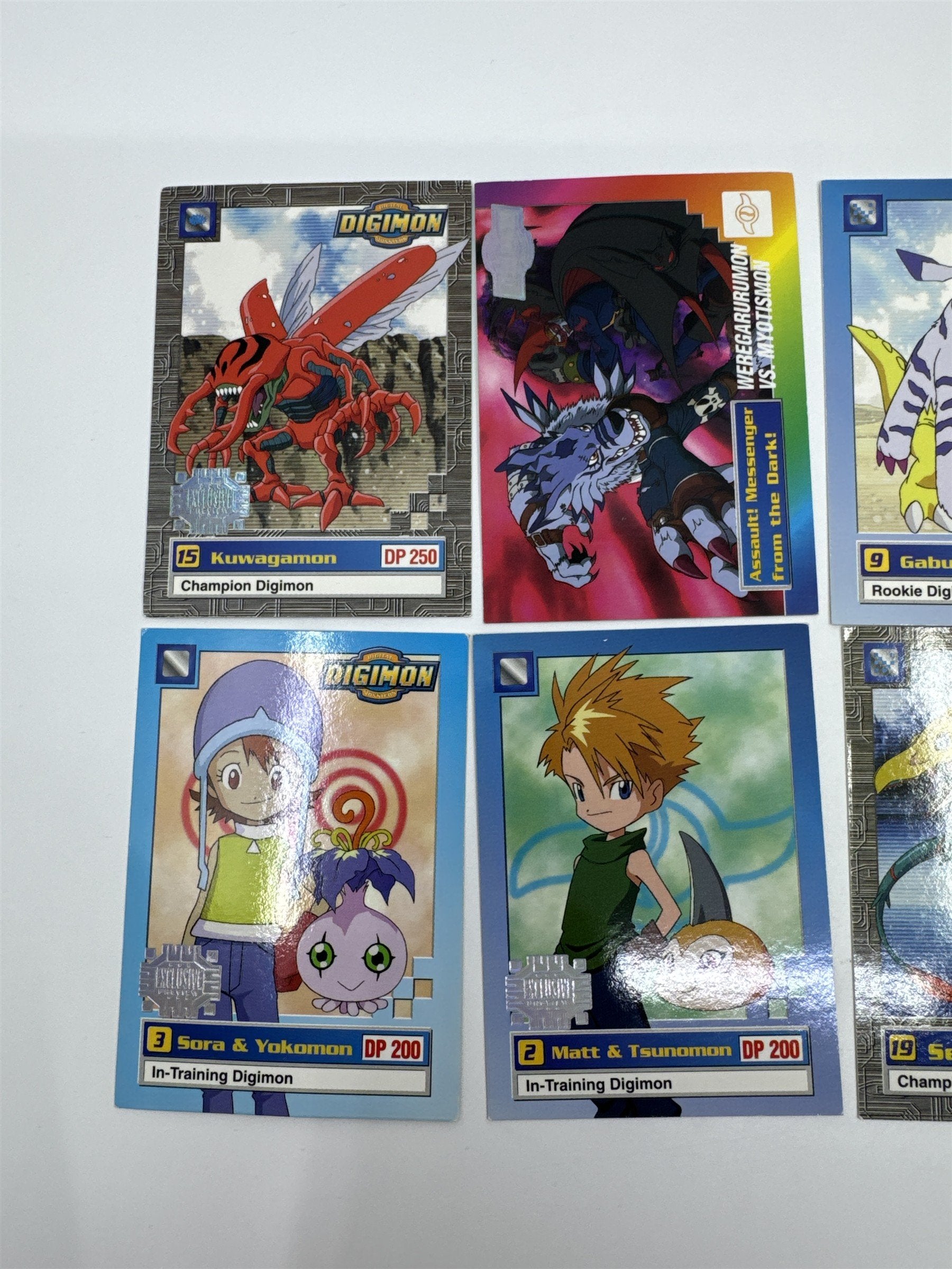 Set Of 10 Digimon Trading Cards