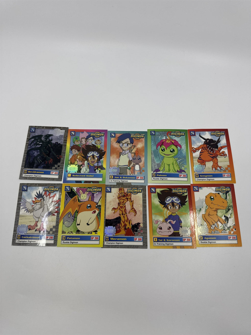 Set Of 10 Digimon Trading Cards