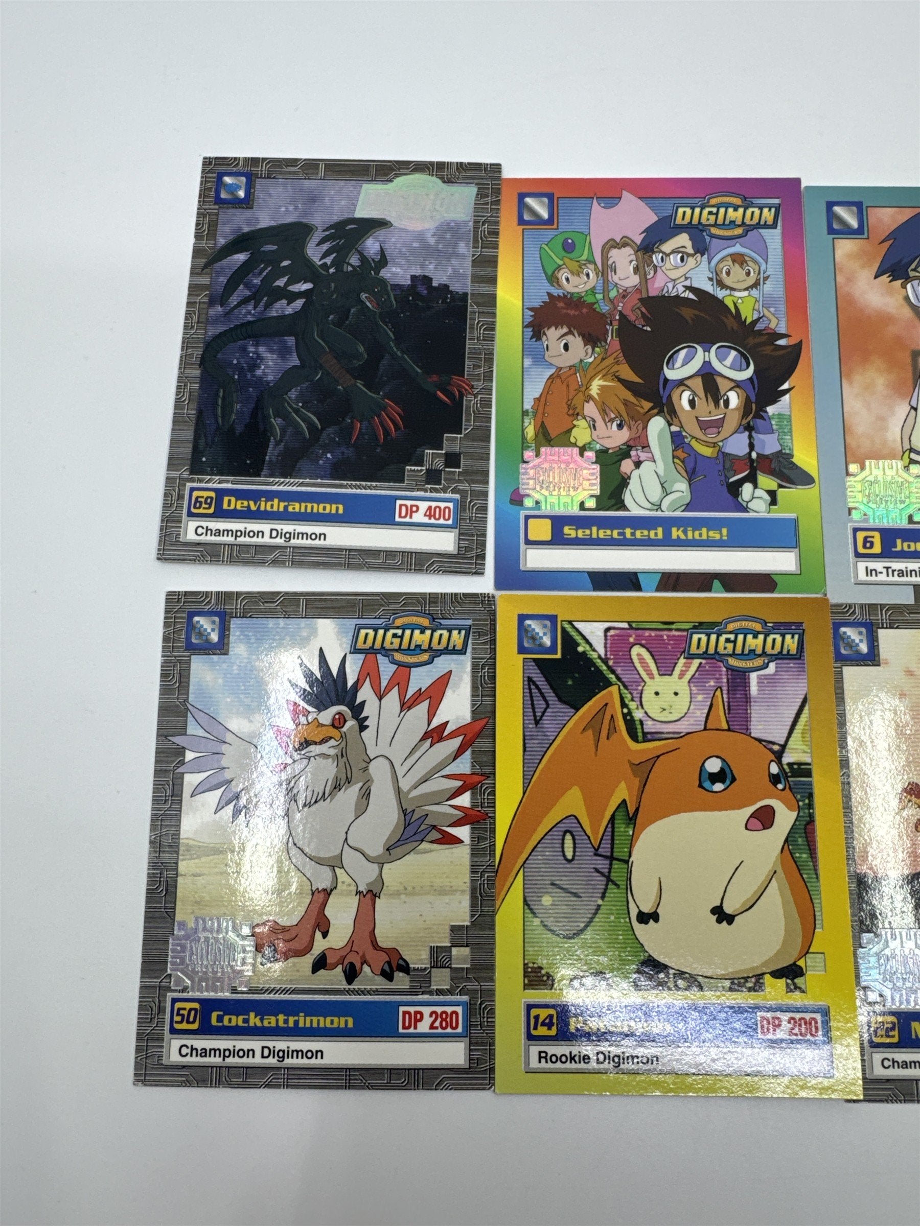 Set Of 10 Digimon Trading Cards