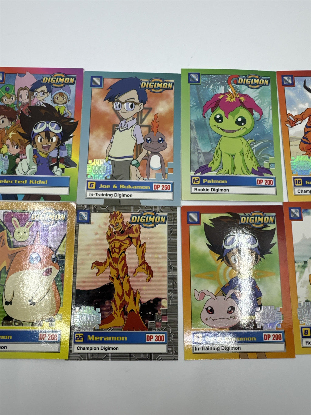 Set Of 10 Digimon Trading Cards