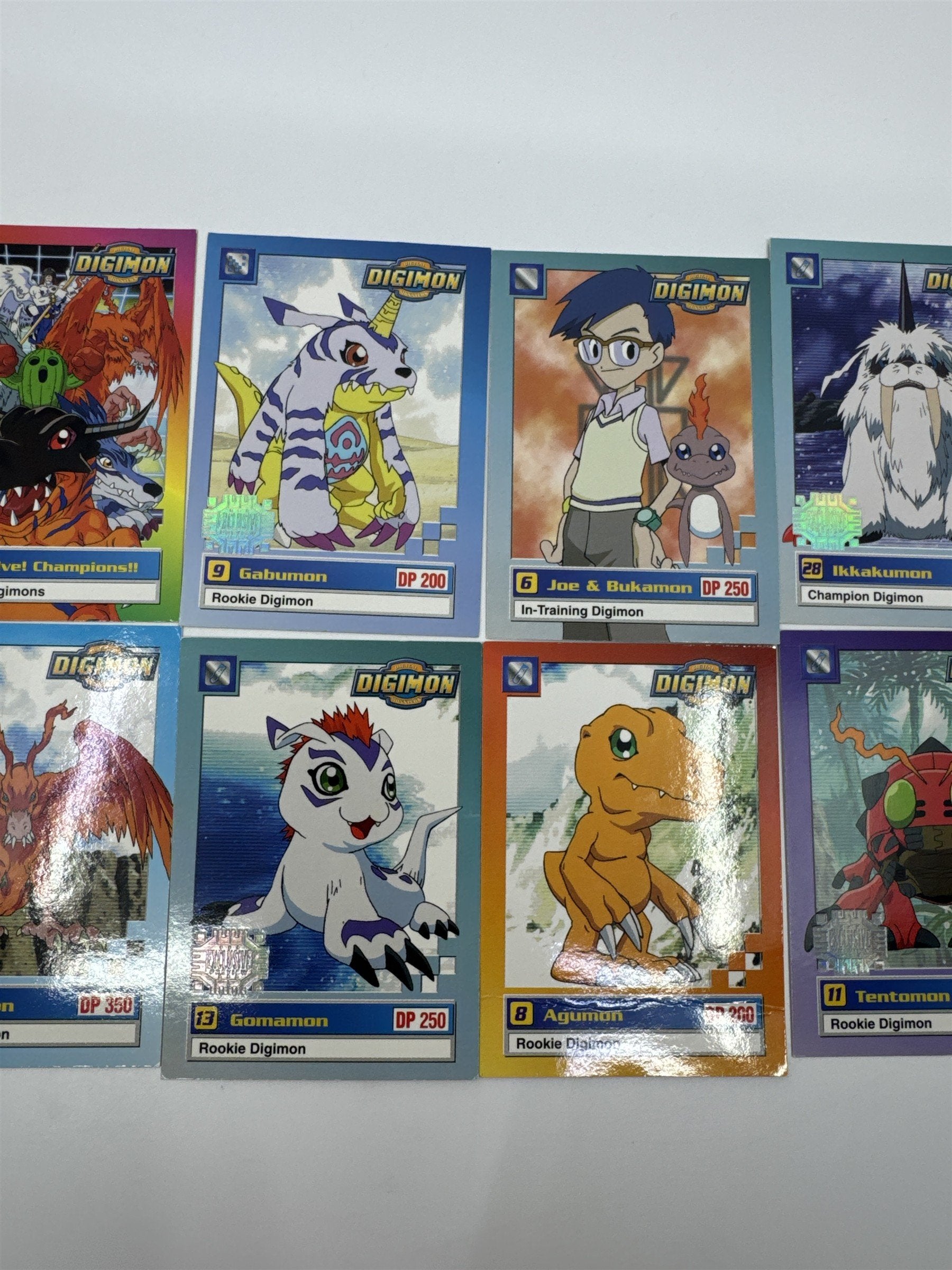 Set Of 10 Digimon Trading Cards