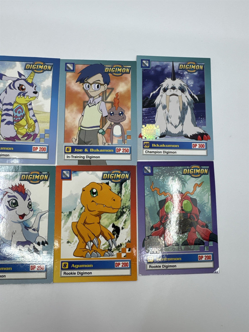 Set Of 10 Digimon Trading Cards