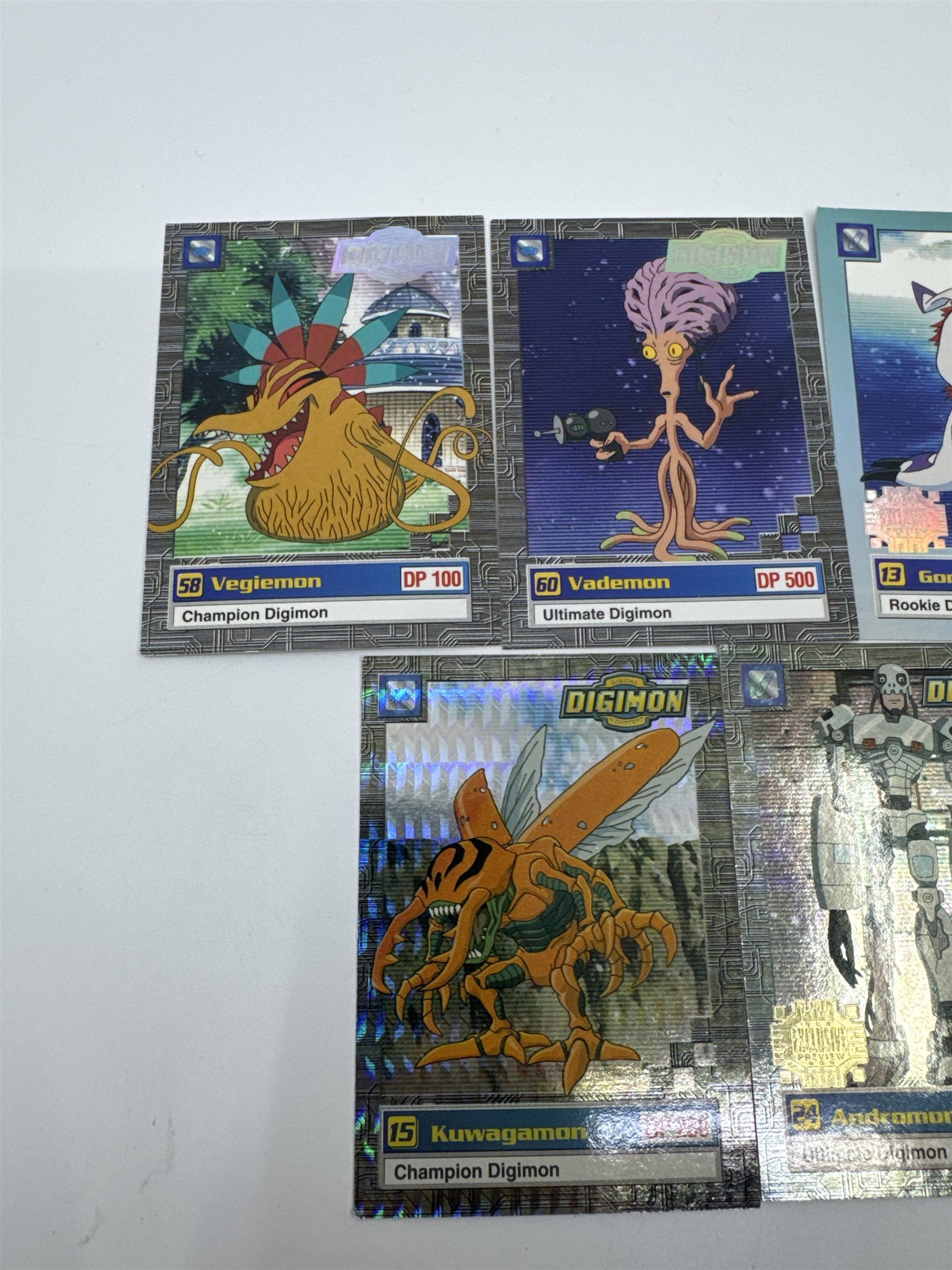 Set Of 9 Digimon Trading Cards