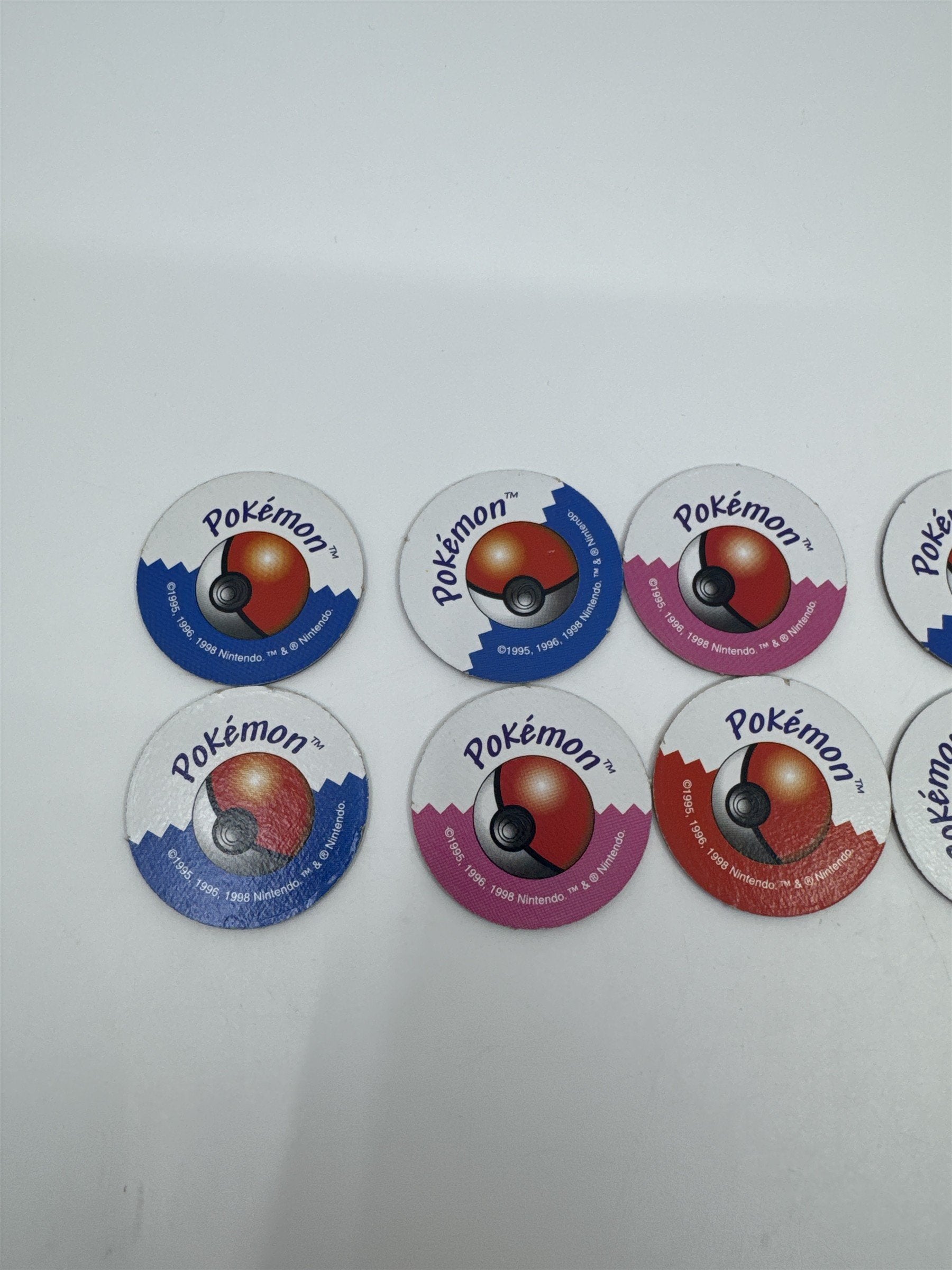 Set Of 12 Pokemon Master Trainer Board Game Replacement Chips