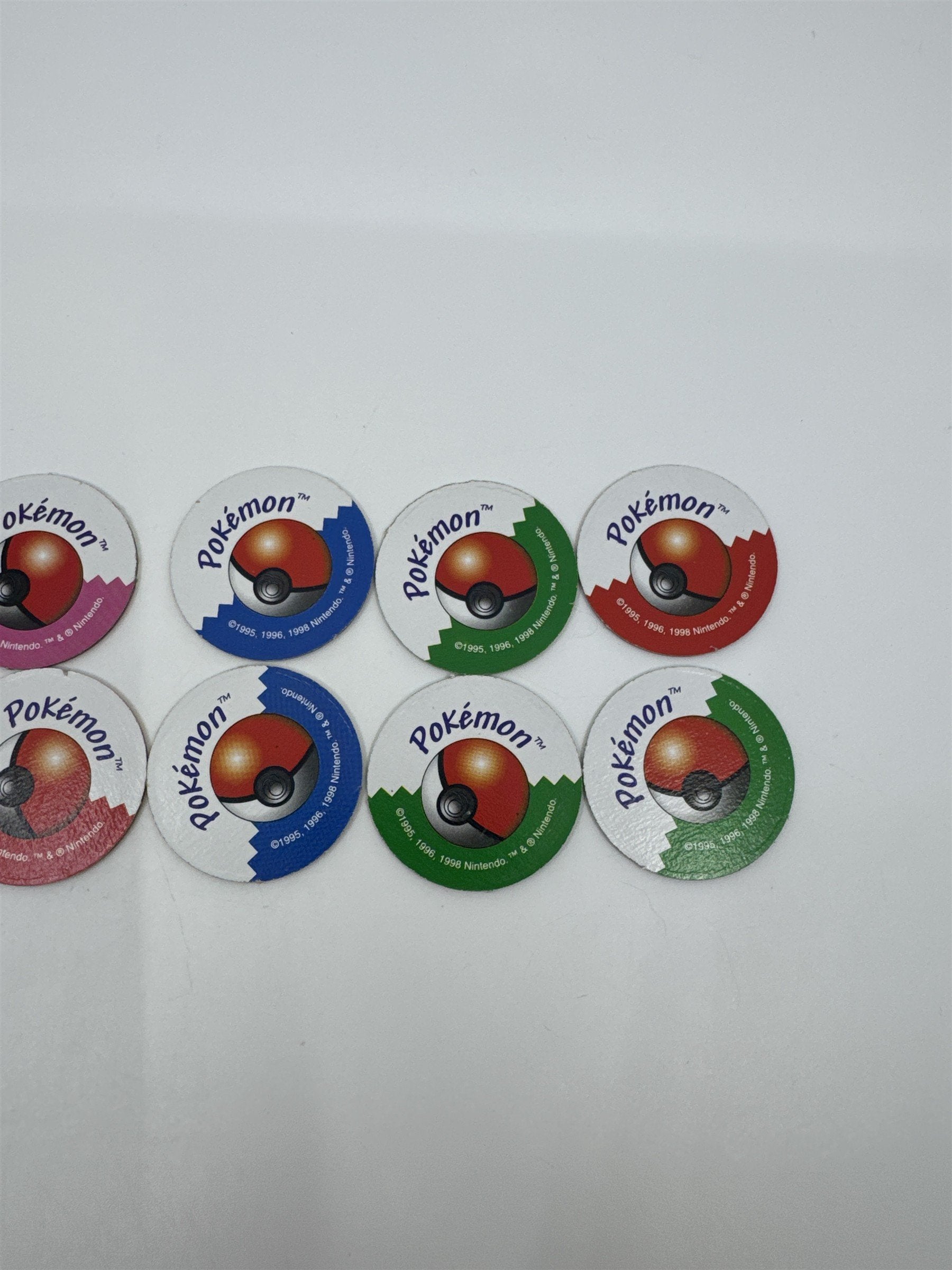 Set Of 12 Pokemon Master Trainer Board Game Replacement Chips