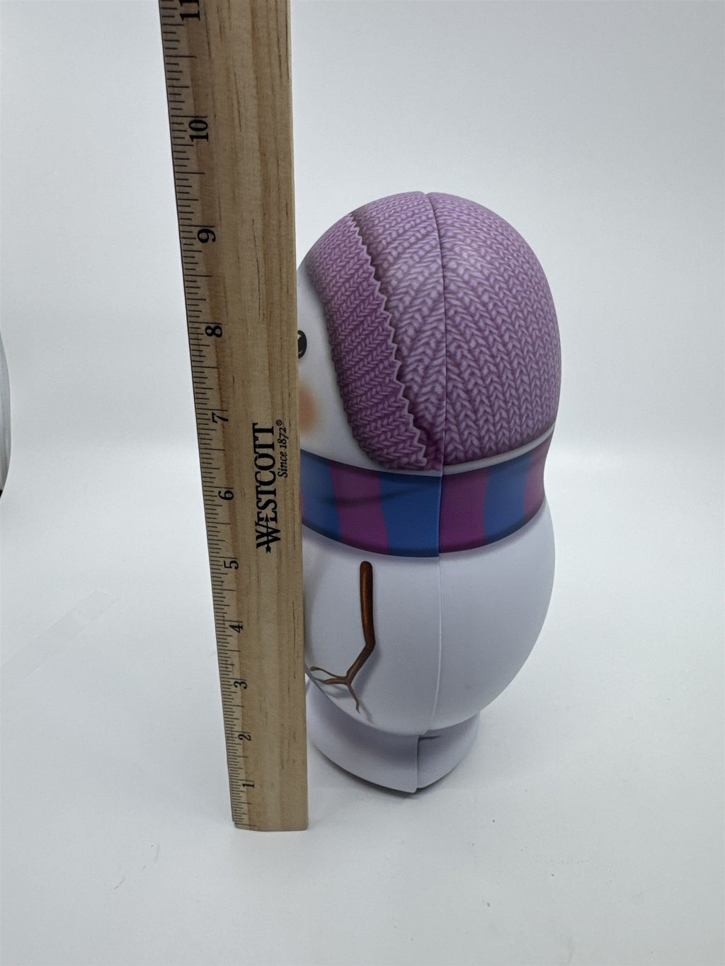Christmas Snowman W/ Scarf Tin Storage/Candy Container Holiday Decor