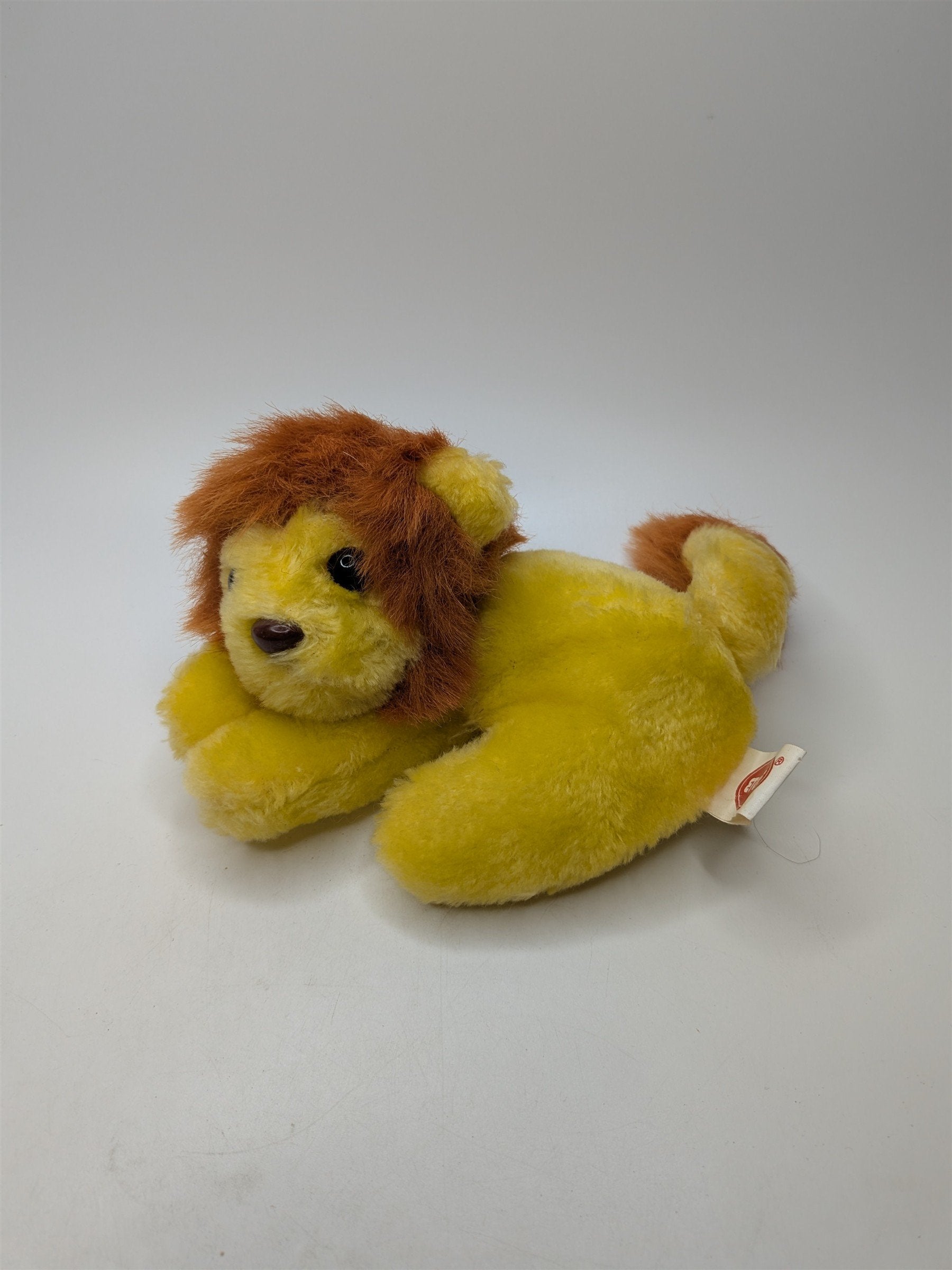Vintage Etone NJ Miniature Lion Stuffed Animal Plush Toy