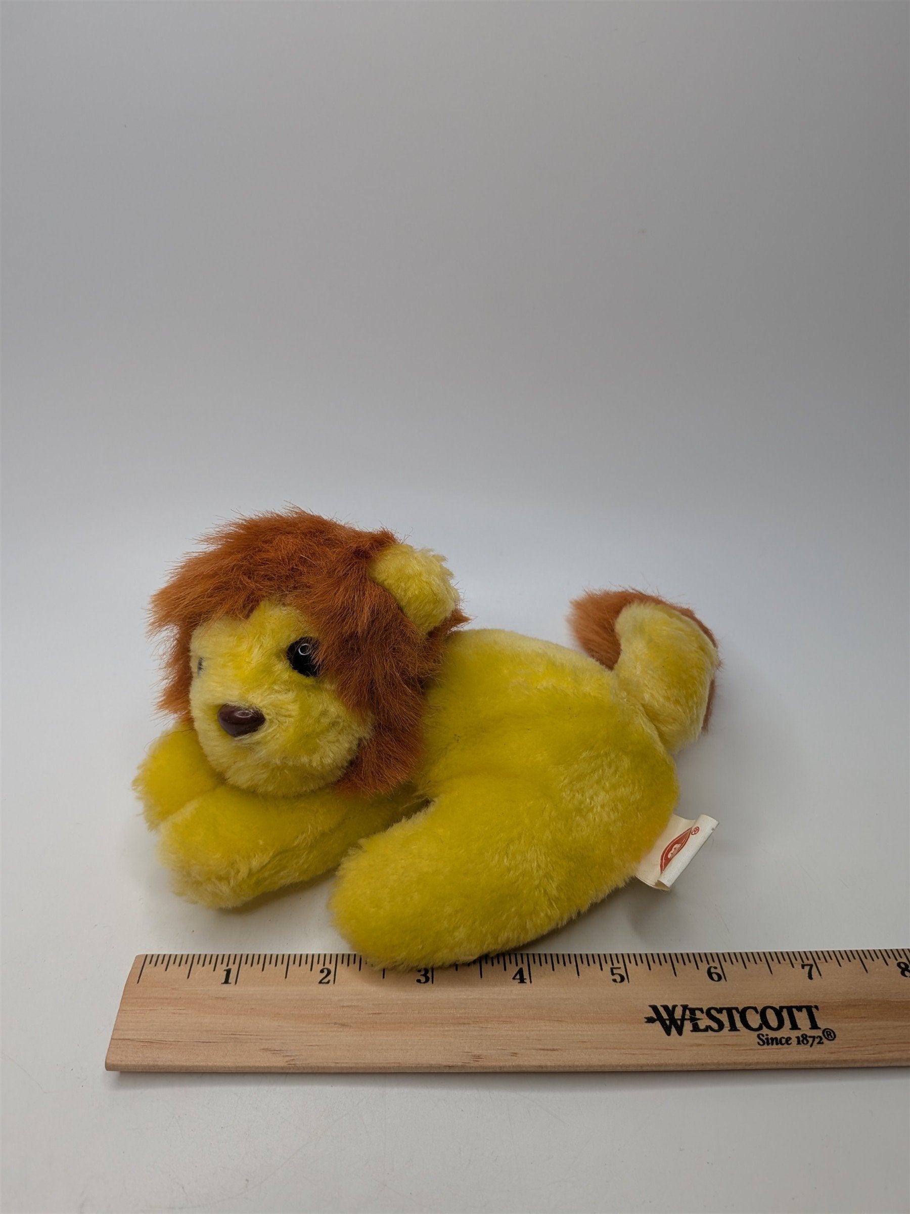 Vintage Etone NJ Miniature Lion Stuffed Animal Plush Toy