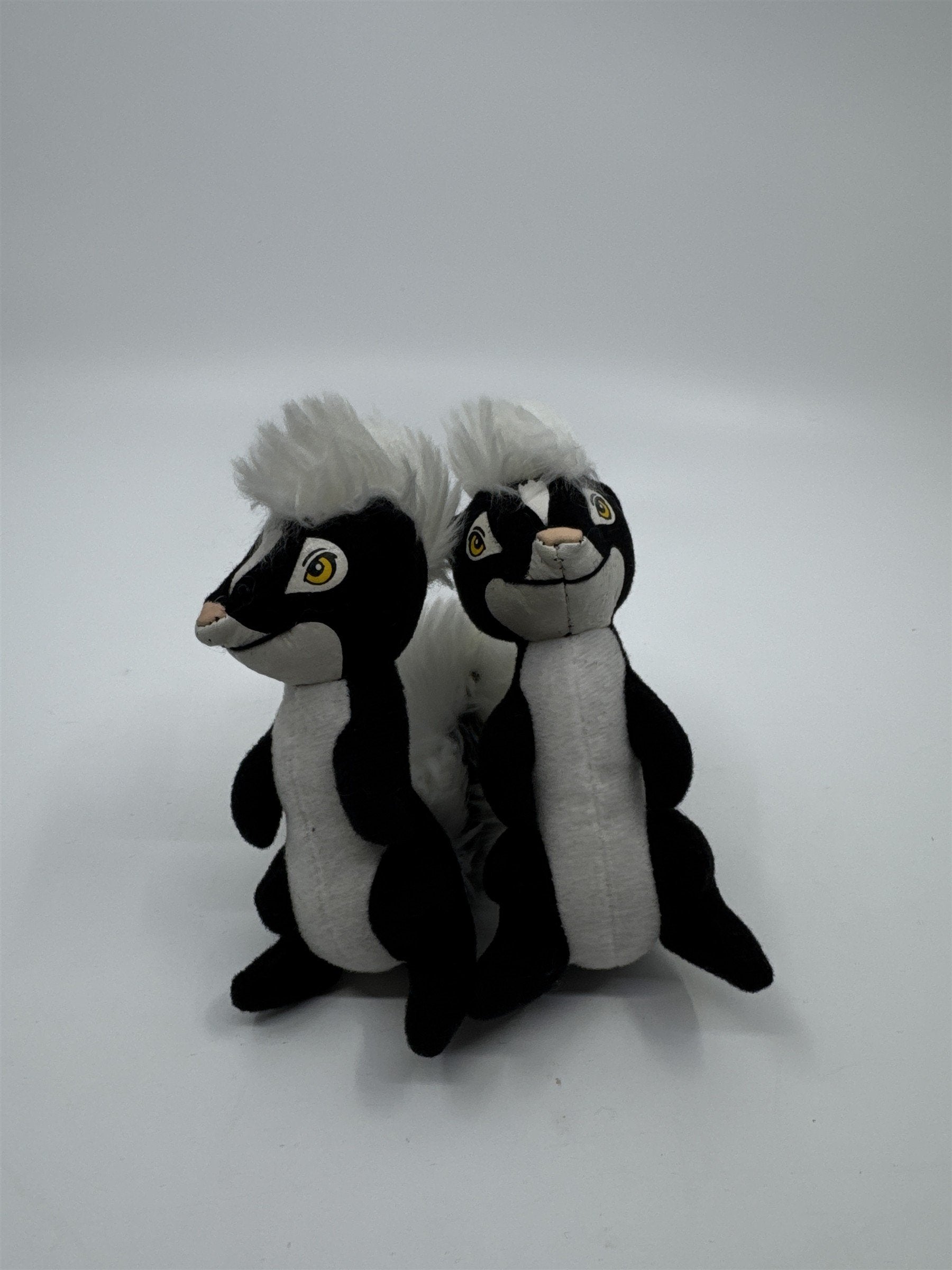 Set Of Two 2005 Skunk Plush Wendy's Kid's Meal Toy Reeko Skunks