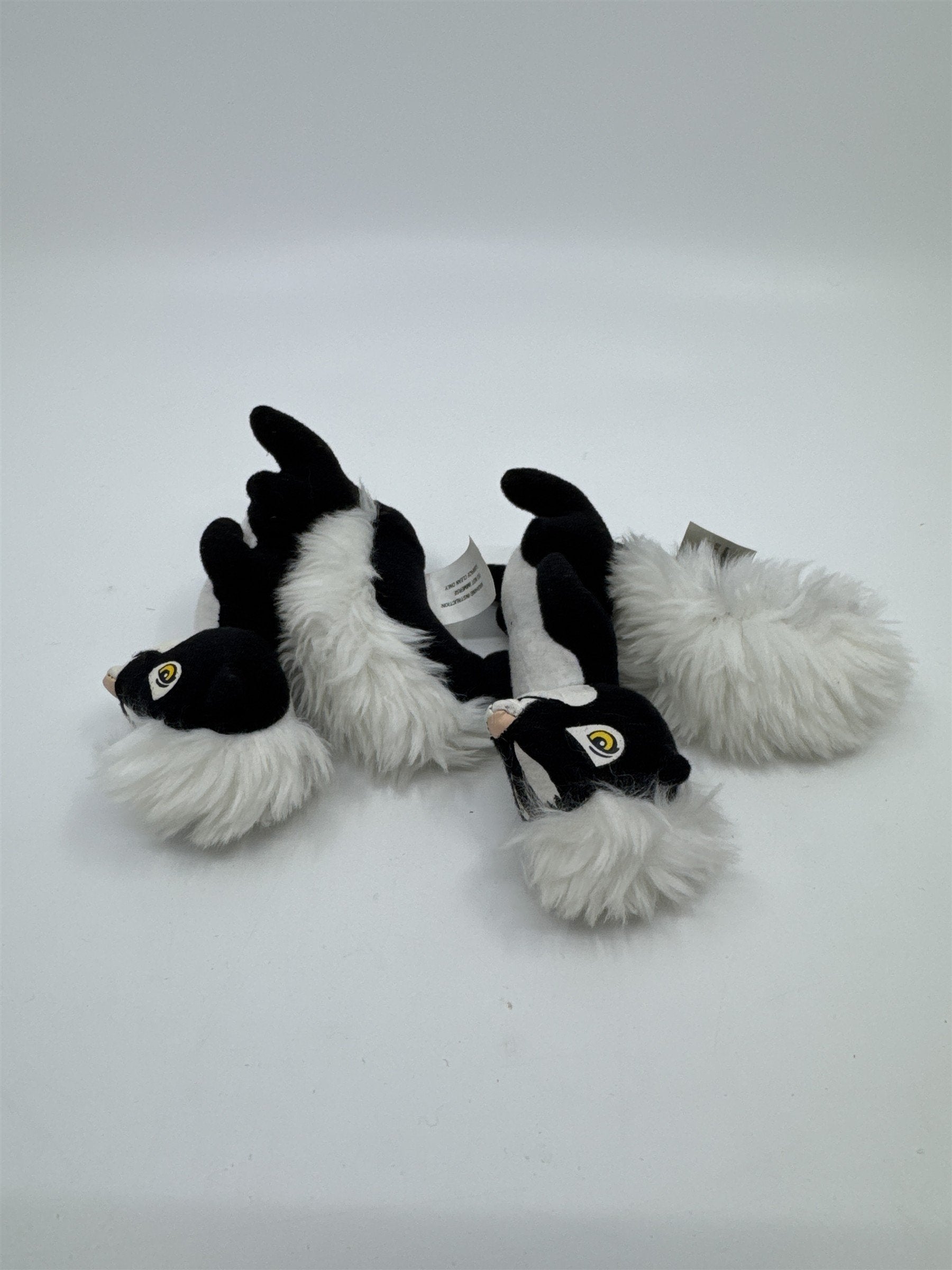 Set Of Two 2005 Skunk Plush Wendy's Kid's Meal Toy Reeko Skunks
