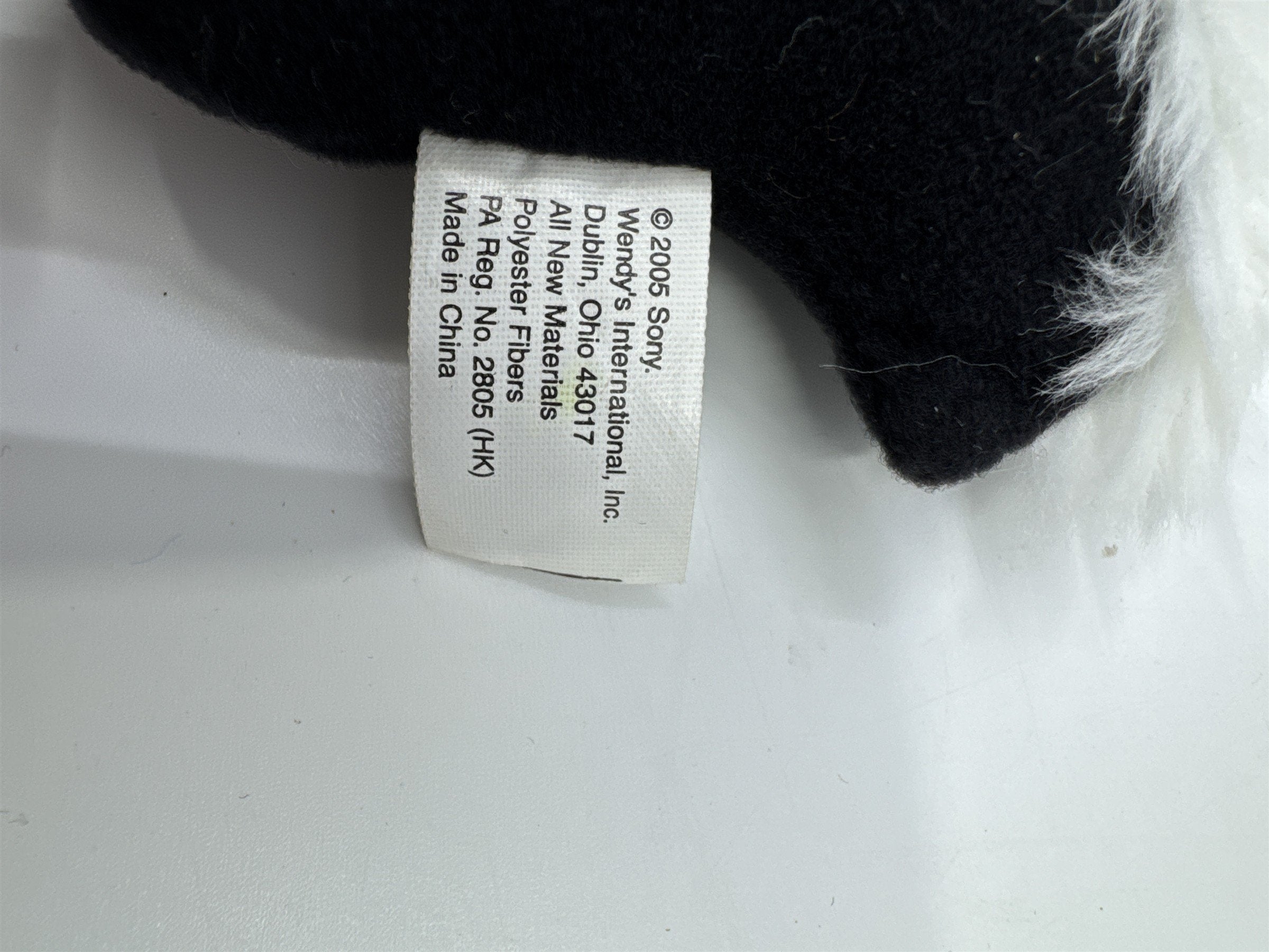 Set Of Two 2005 Skunk Plush Wendy's Kid's Meal Toy Reeko Skunks