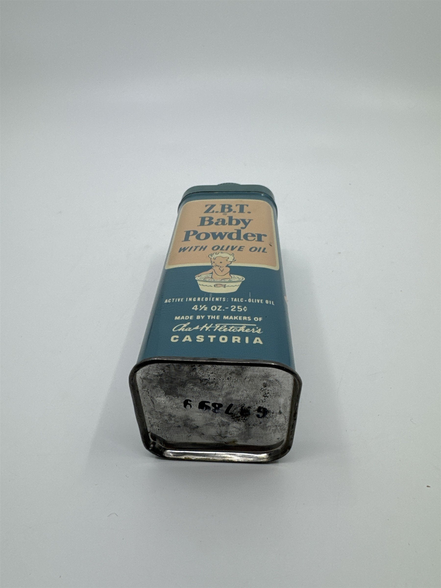 Vintage Z.B.T. Baby Powder W/ Olive Oil 4 1/2 Oz. *HAS POWDER