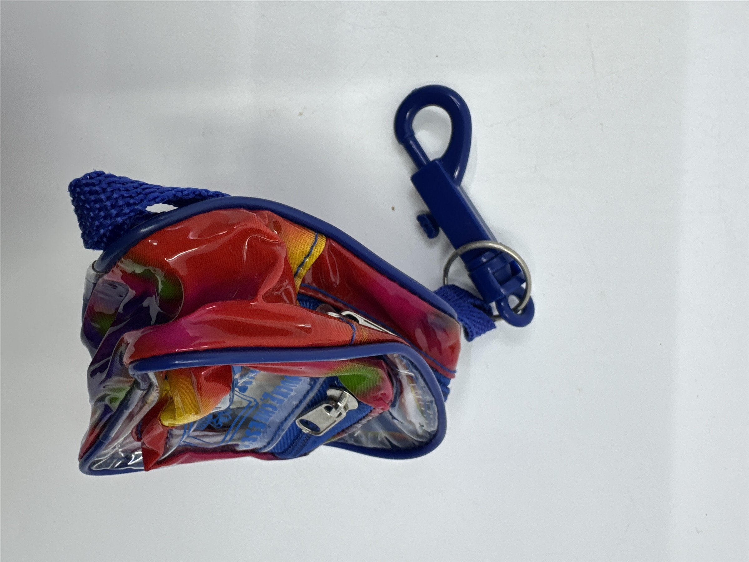 Small Multicolored Chuck E Cheese Backpack Token Holder W/ Token Sheet 2005