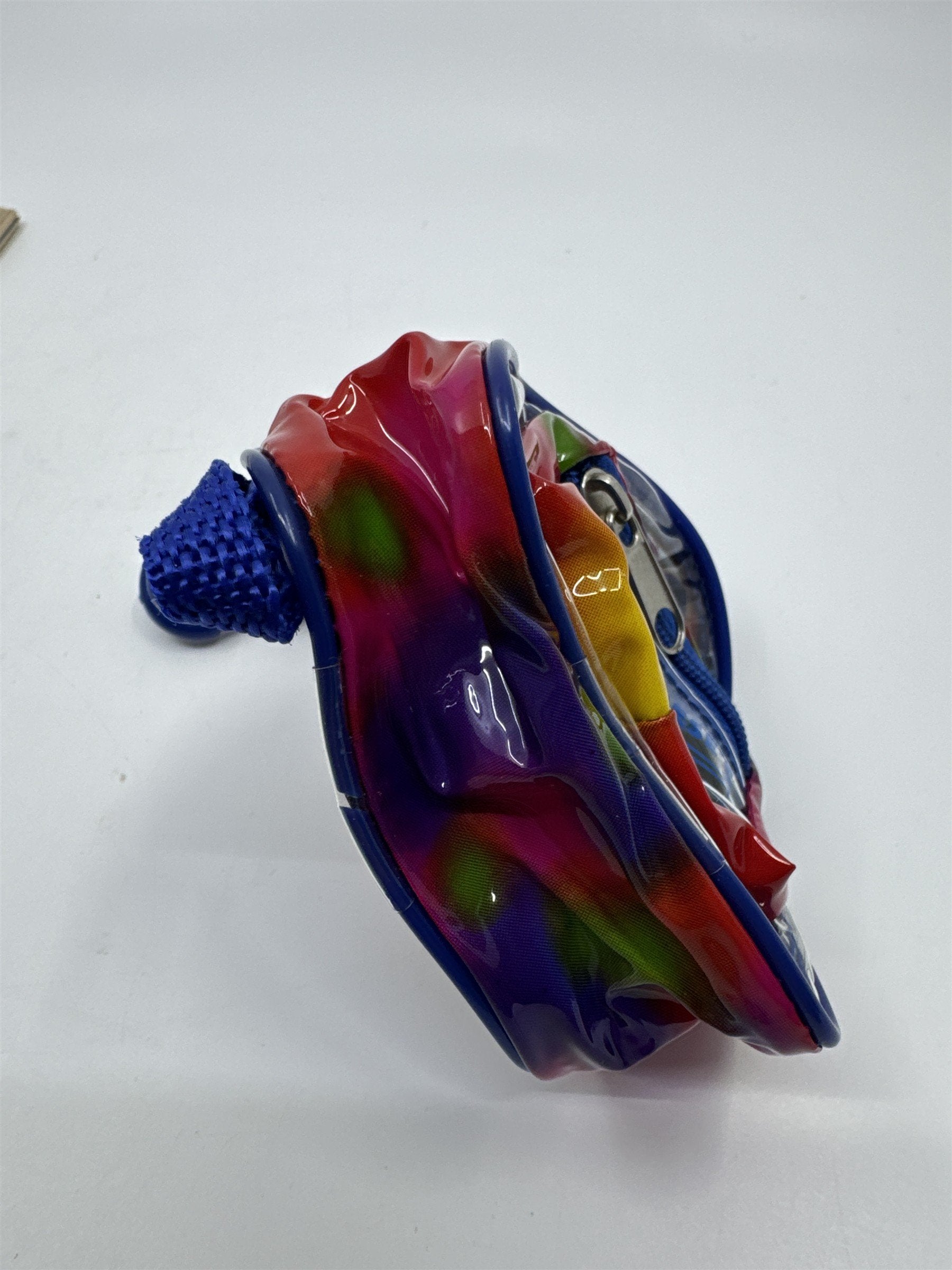 Small Multicolored Chuck E Cheese Backpack Token Holder W/ Token Sheet 2005