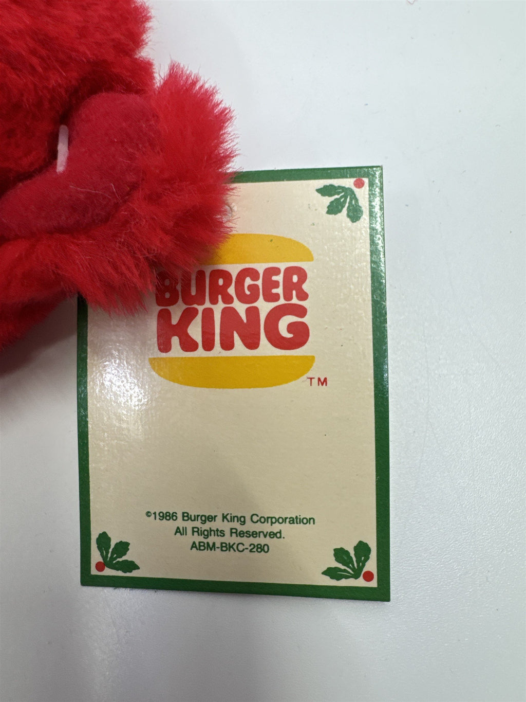 Set Of Four Vintage Crayola Crayon Plush Teddy Bear Burger King Toys W/ Tags