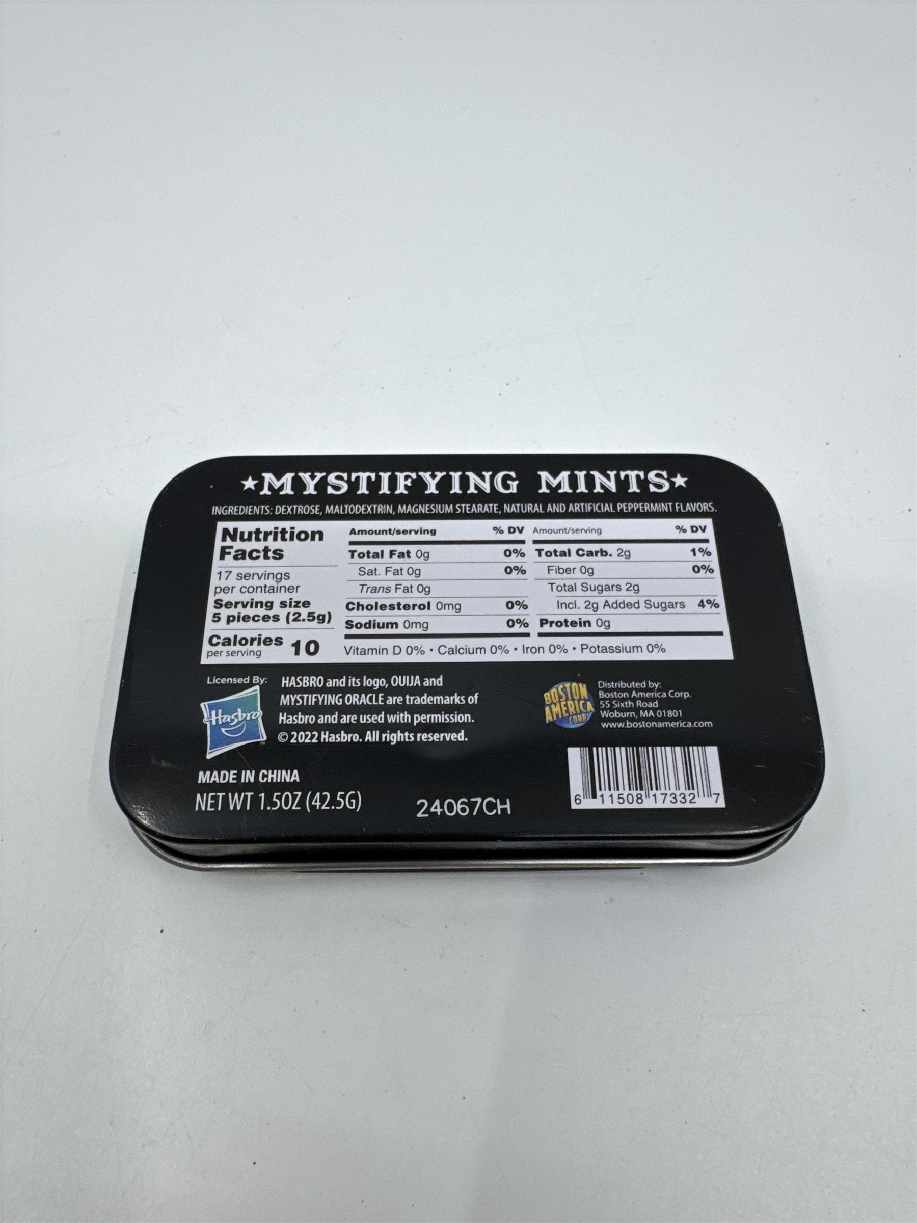 Ouija Board Mystifying Mints Small Tin Mints Container 1.5 Oz. Empty Tin