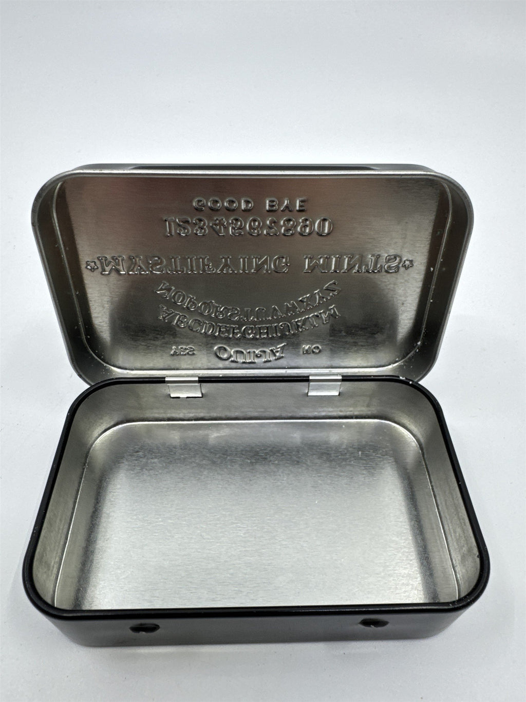 Ouija Board Mystifying Mints Small Tin Mints Container 1.5 Oz. Empty Tin