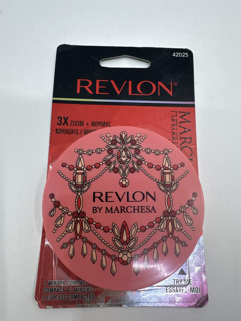 Revlon By Marchesa 3X Zoom And Normal Pink Mirror Runway Collection Sealed