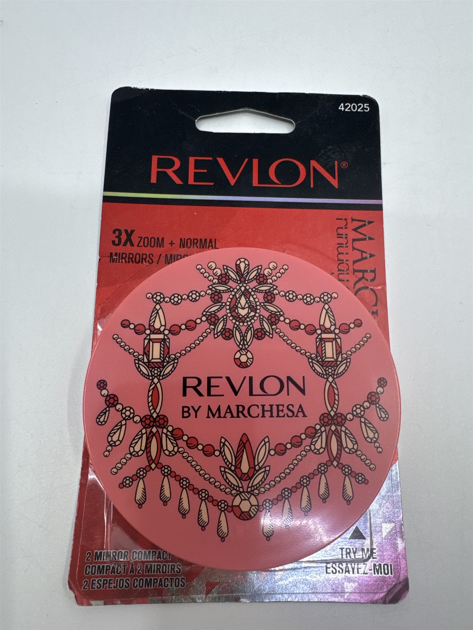 Revlon By Marchesa 3X Zoom And Normal Pink Mirror Runway Collection Sealed