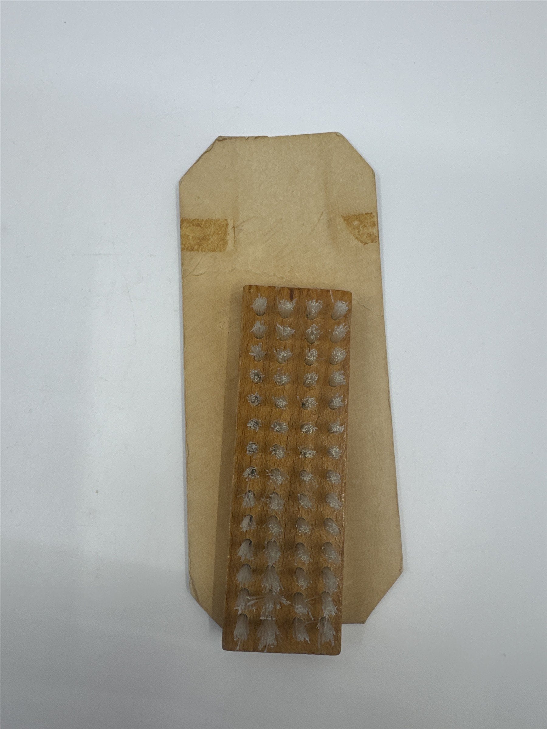 Vintage Wooden Square Block Brush Cleaning Brush