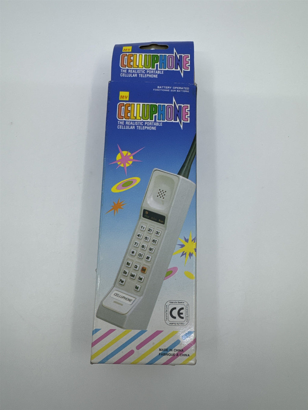 Vintage My Celluphone Battery Operated Realistic Cell Phone Toy Cell Phone
