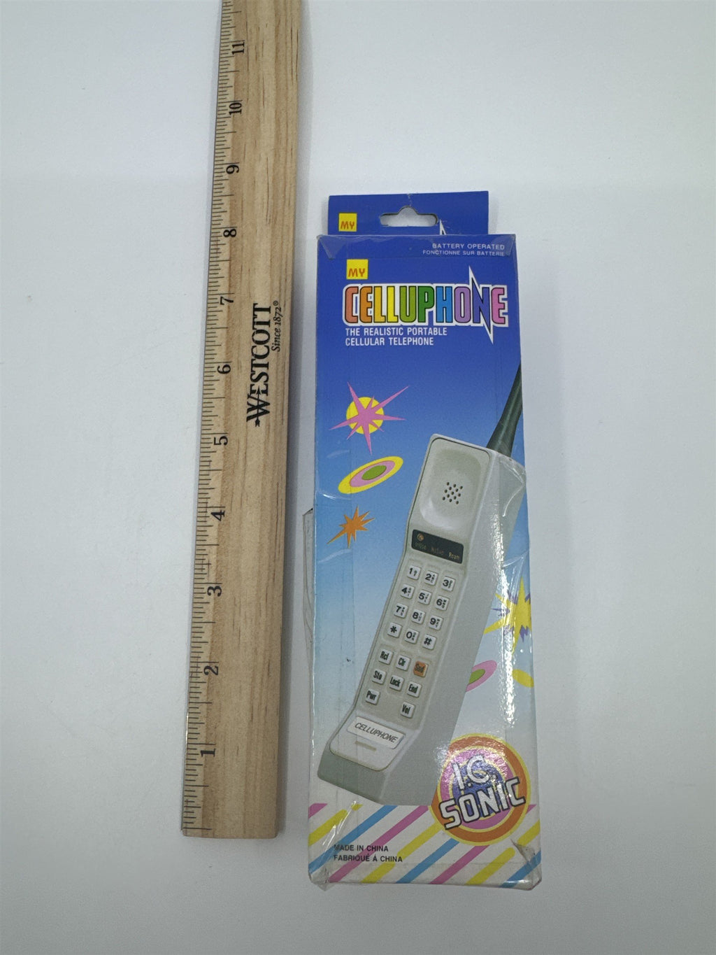 Vintage My Celluphone Battery Operated Realistic Cell Phone Toy Cell Phone