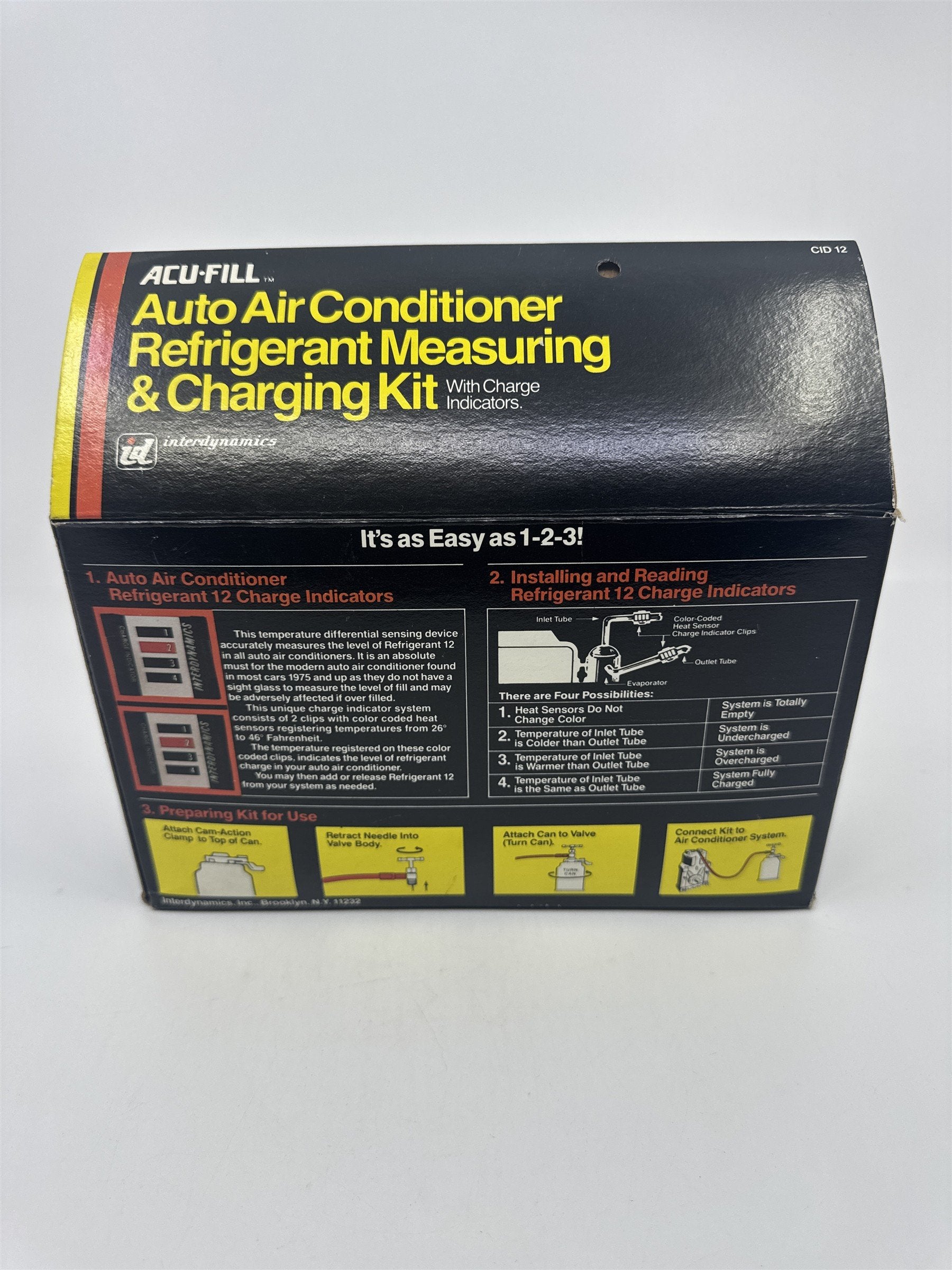 Vtg Acu-Fill Auto AC Refrigerant Charging Measuring Kit HVAC Tool
