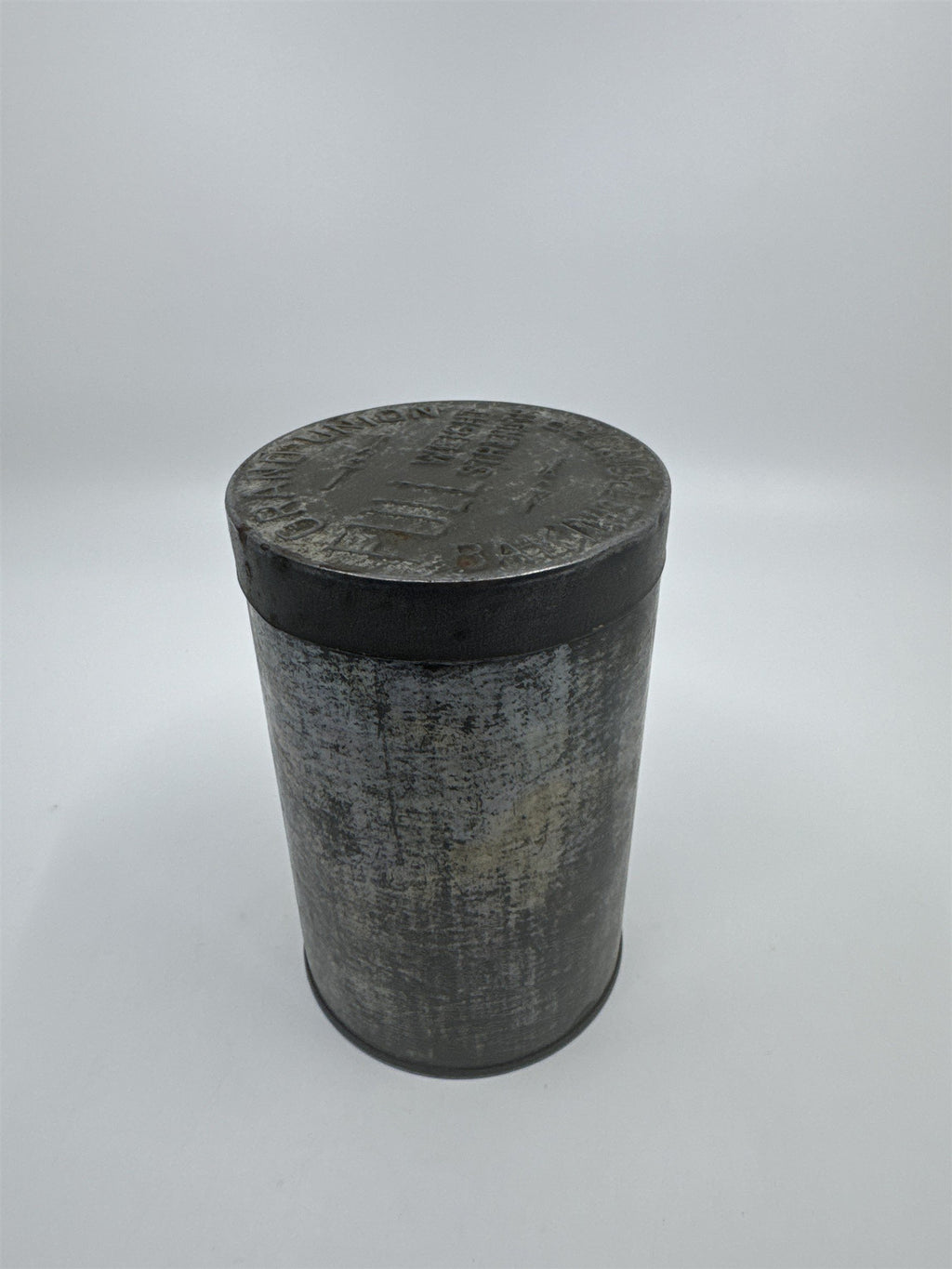 Vintage Grand Union Full Weight Strength Baking Powder Advertising Empty Tin