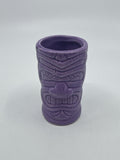 Purple Tiki Shot Ceramic Tropical Shotglass Tiki Big Mouth Barware
