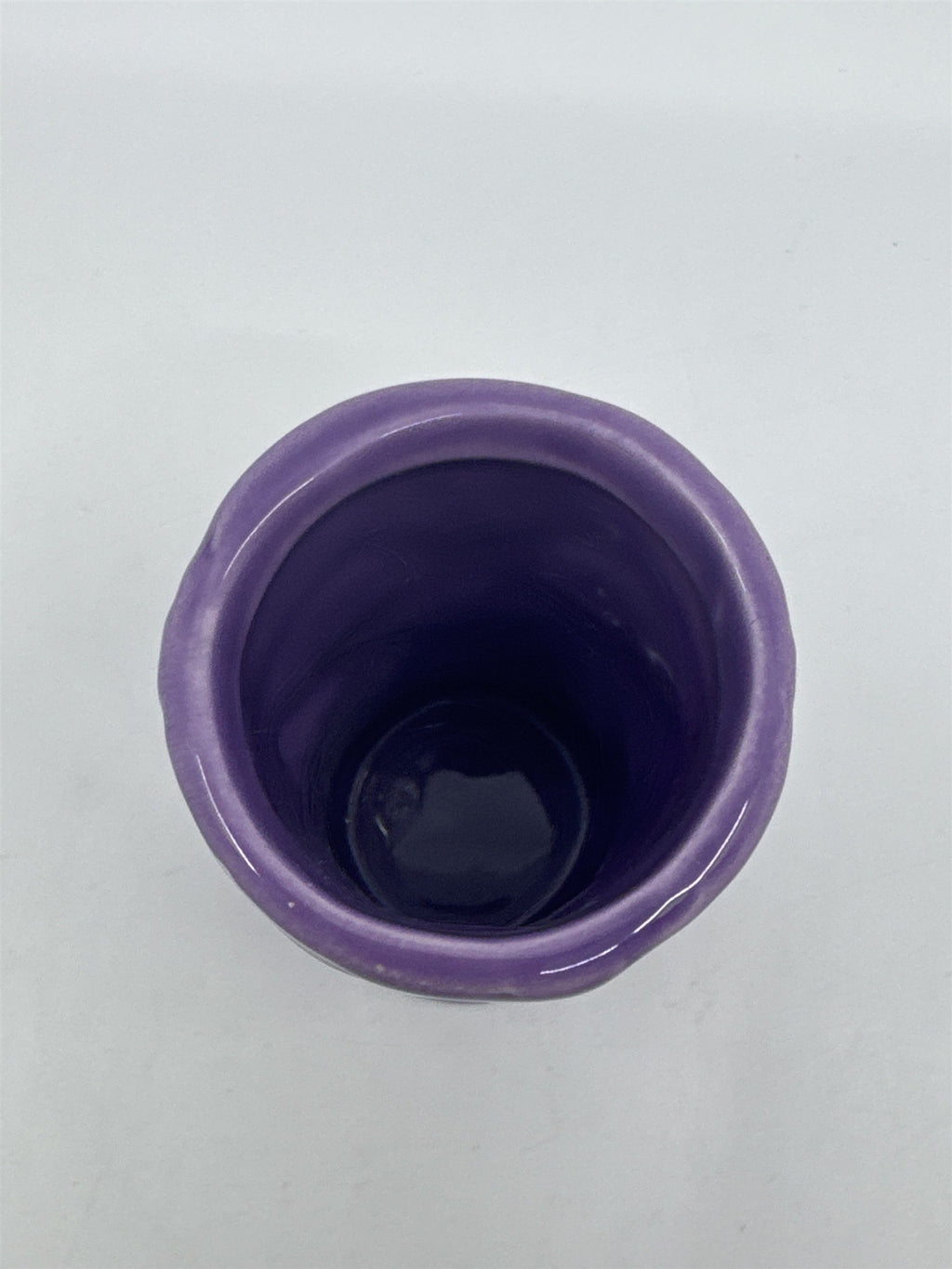 Purple Tiki Shot Ceramic Tropical Shotglass Tiki Big Mouth Barware