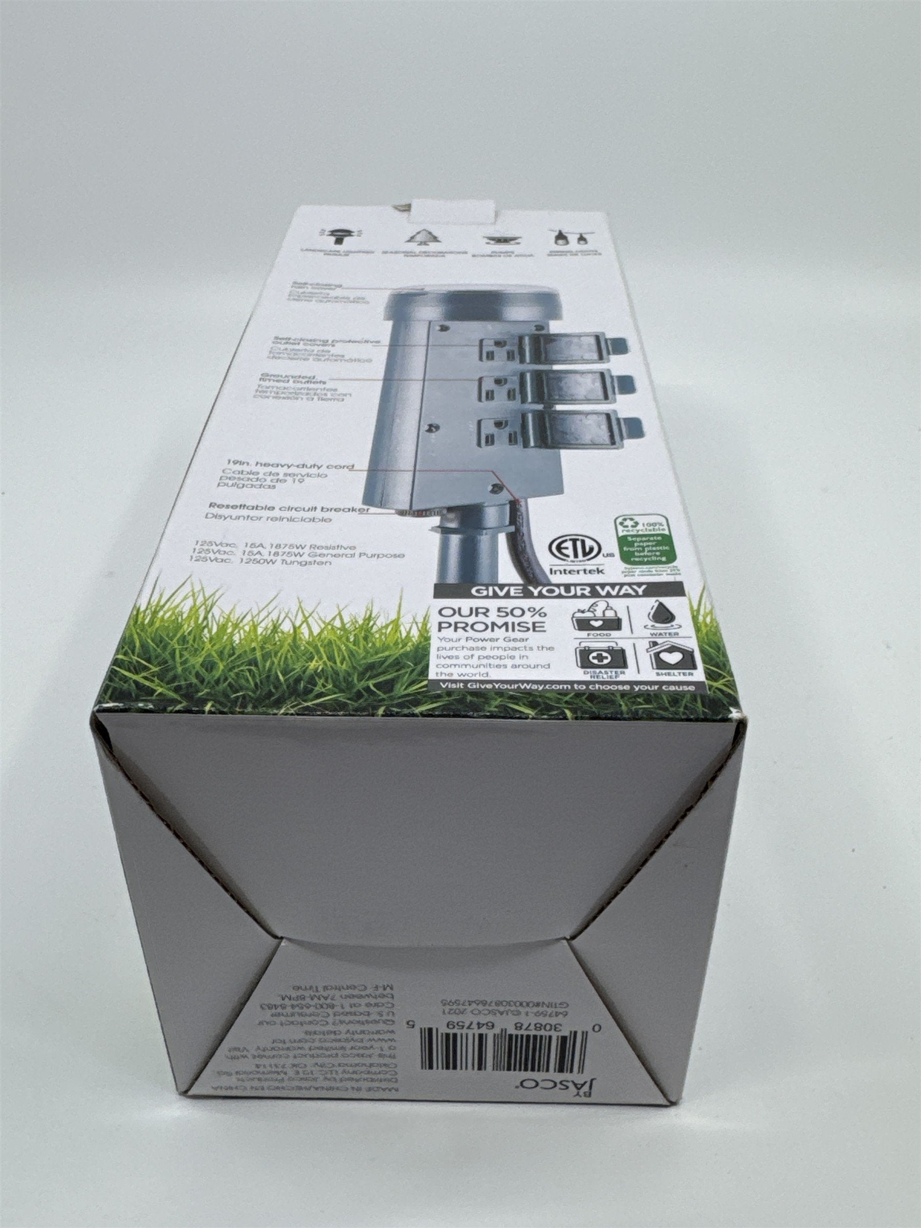 Jasco Outdoor Grounded Heavy Duty 6-Outlet Yard Stake Timer Weather Resistant