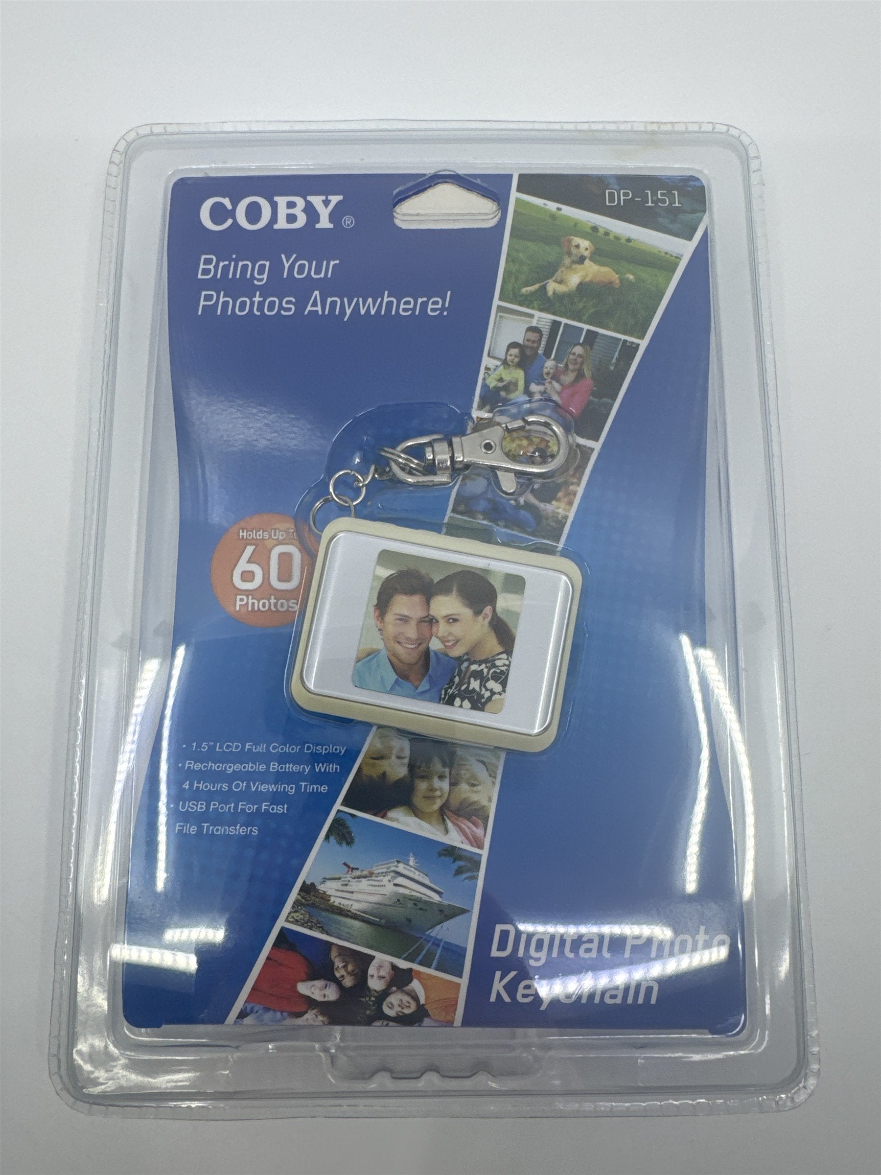 Coby Digital Photo Keychain 60 Color Photos W/ 1.5" LCD Screen