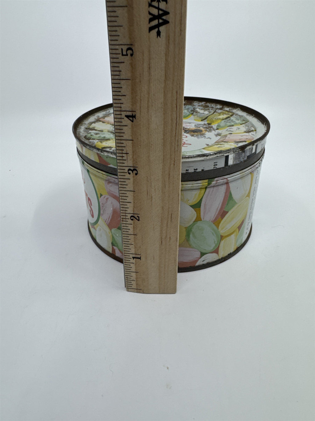 Vintage Kathryn Beich Butter Mints Empty 10 Oz. Advertising Candy Tin