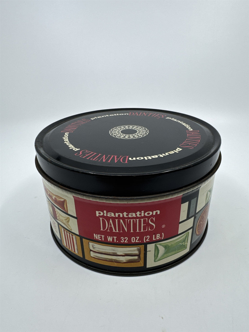 Vintage Plantation Dainties 32 Oz. Empty Advertising Candy Tin
