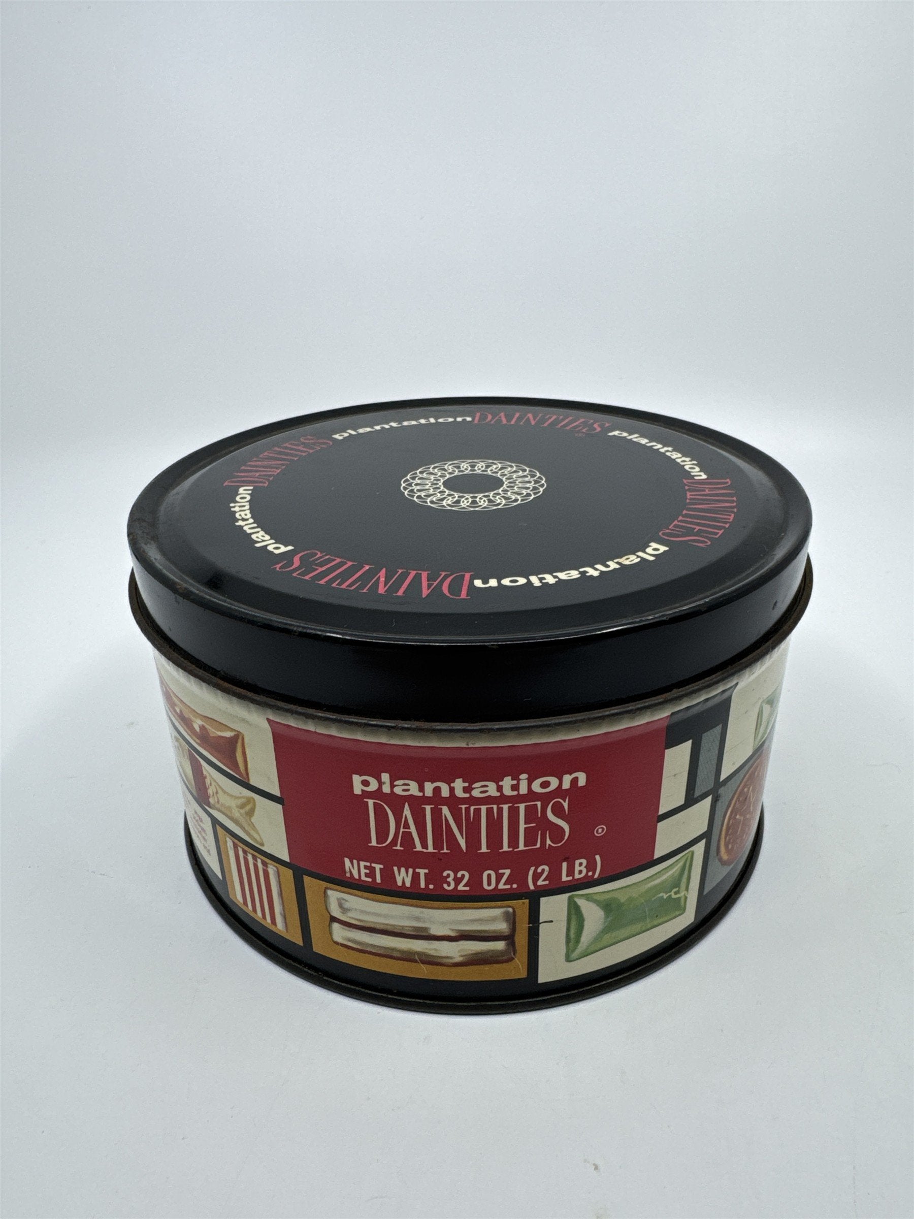Vintage Plantation Dainties 32 Oz. Empty Advertising Candy Tin