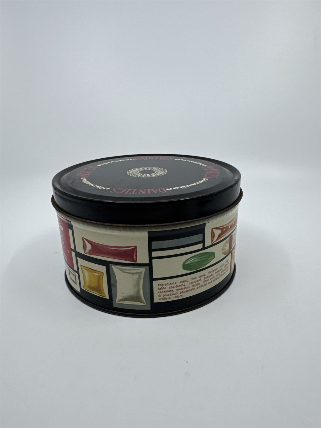 Vintage Plantation Dainties 32 Oz. Empty Advertising Candy Tin