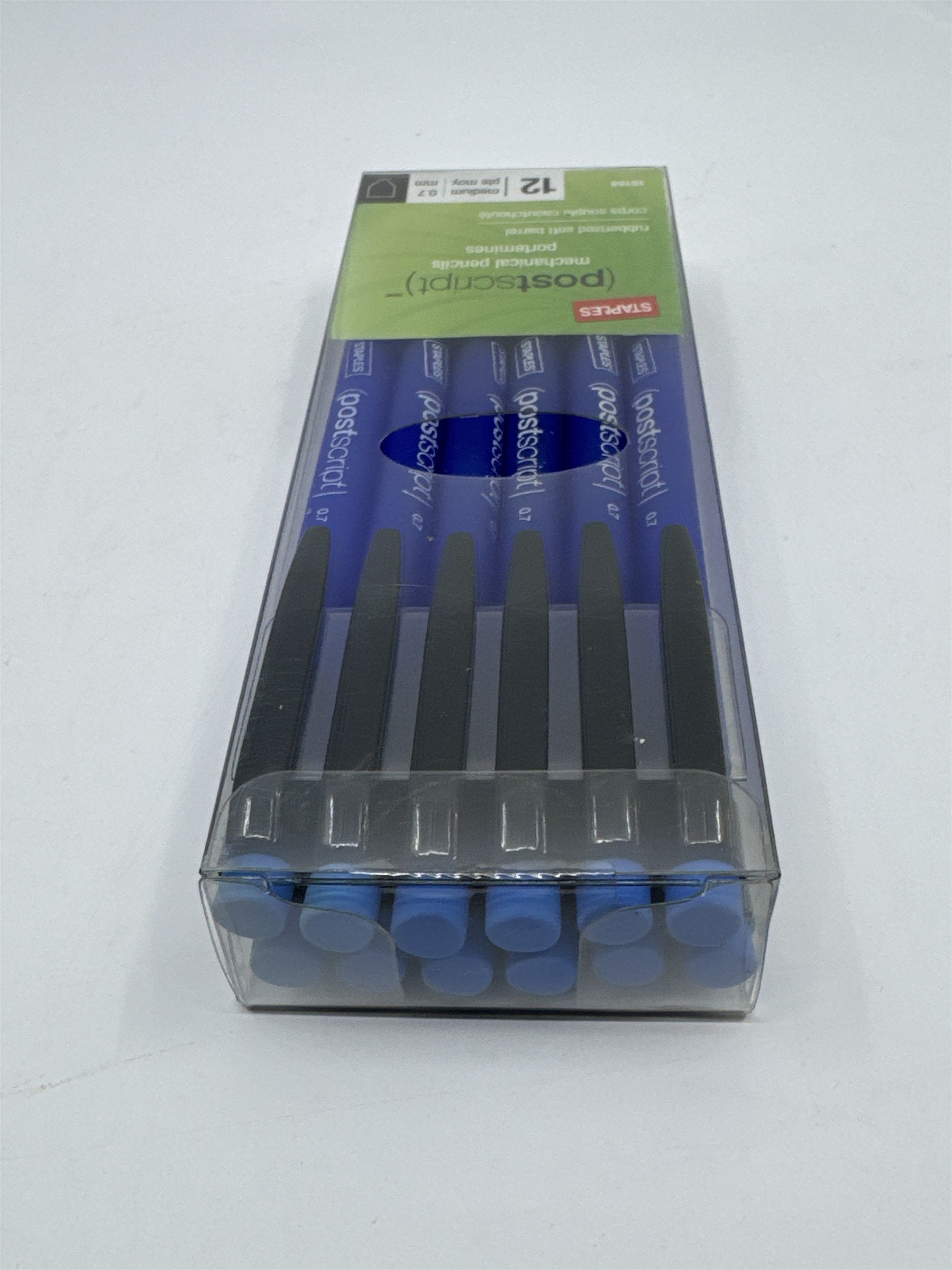 Sealed Pack Of 12 Blue Post Script Mechanical Pencils School/Office Supplies