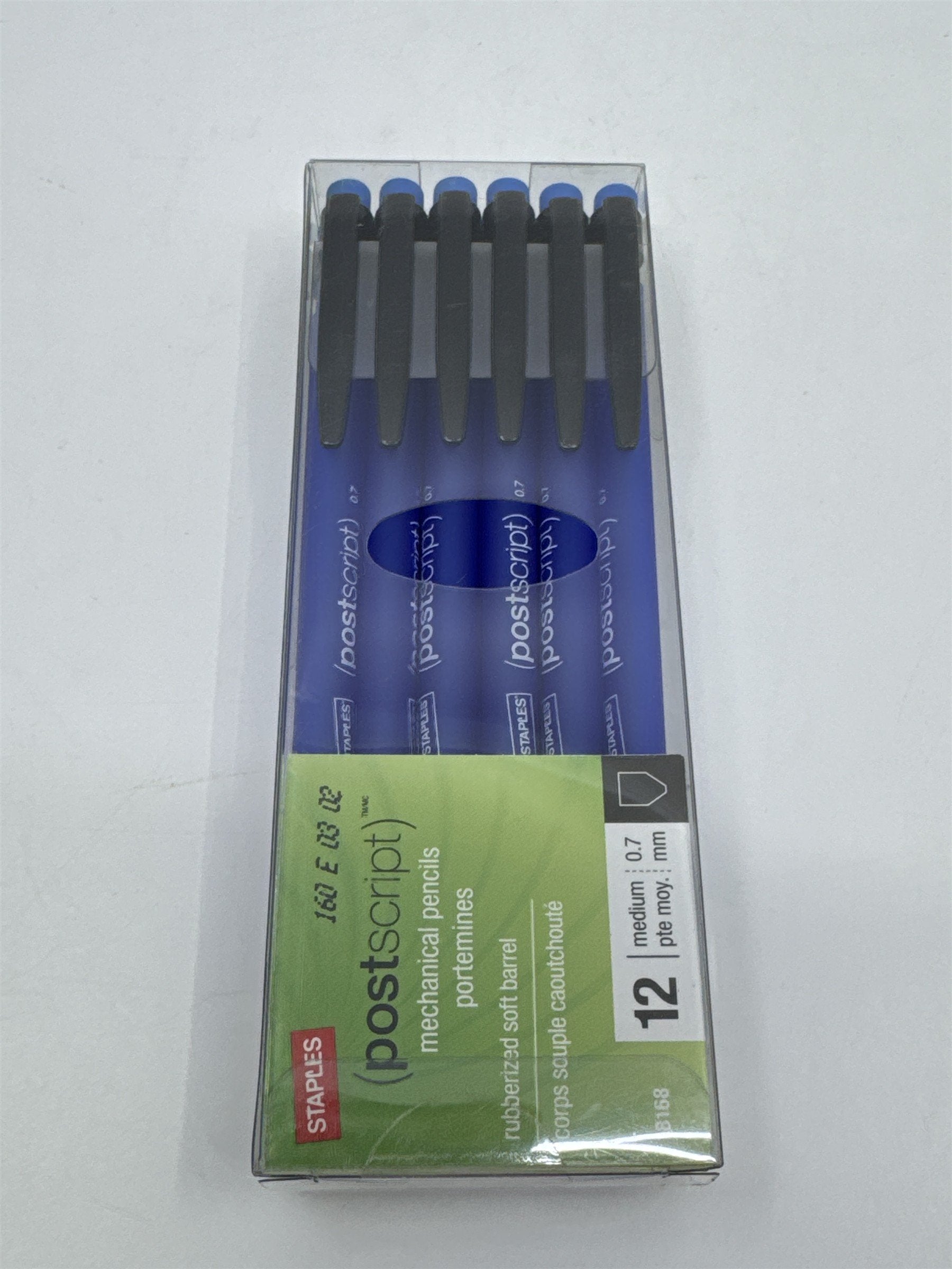 Sealed Pack Of 12 Blue Post Script Mechanical Pencils School/Office Supplies