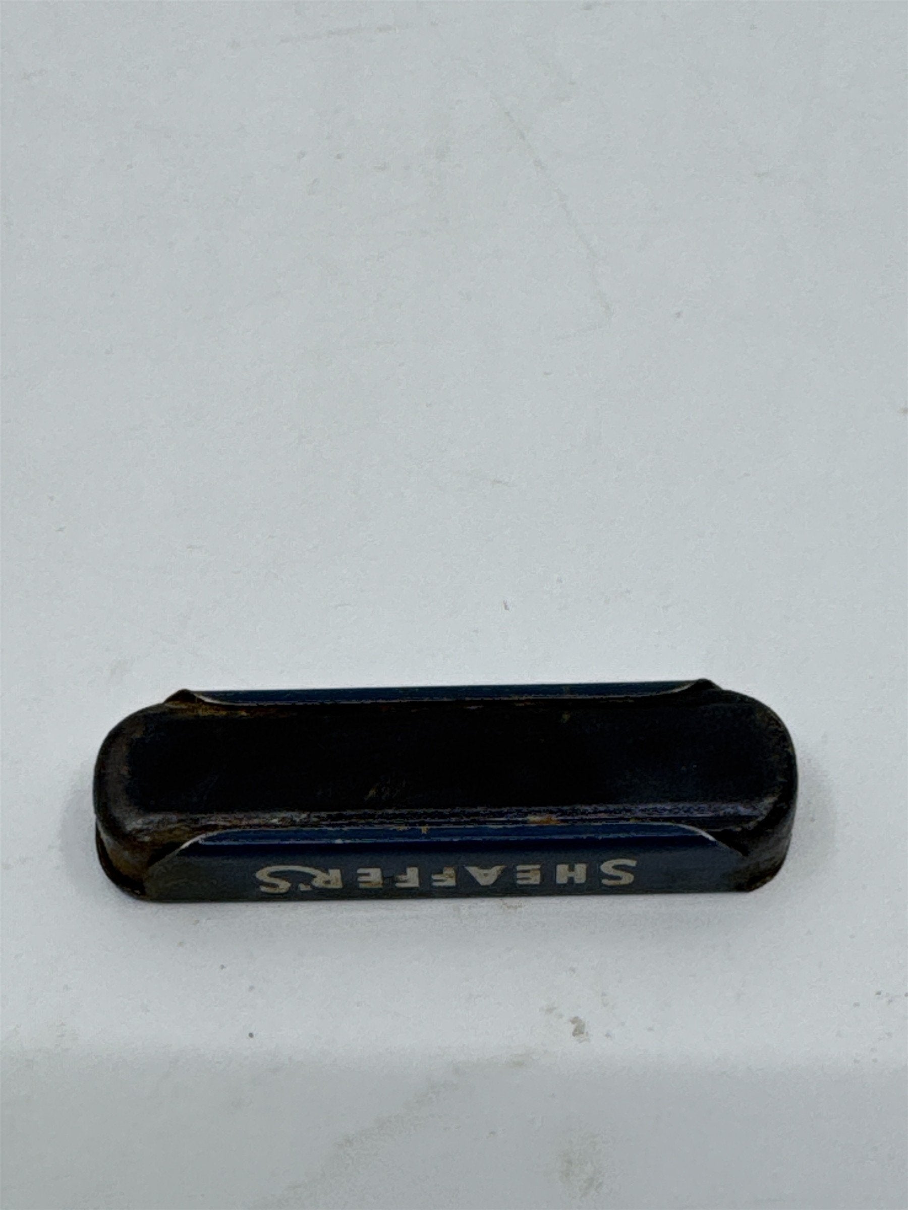 Vintage Sheaffer's Fineline Erasers Empty Blue Advertising Tin
