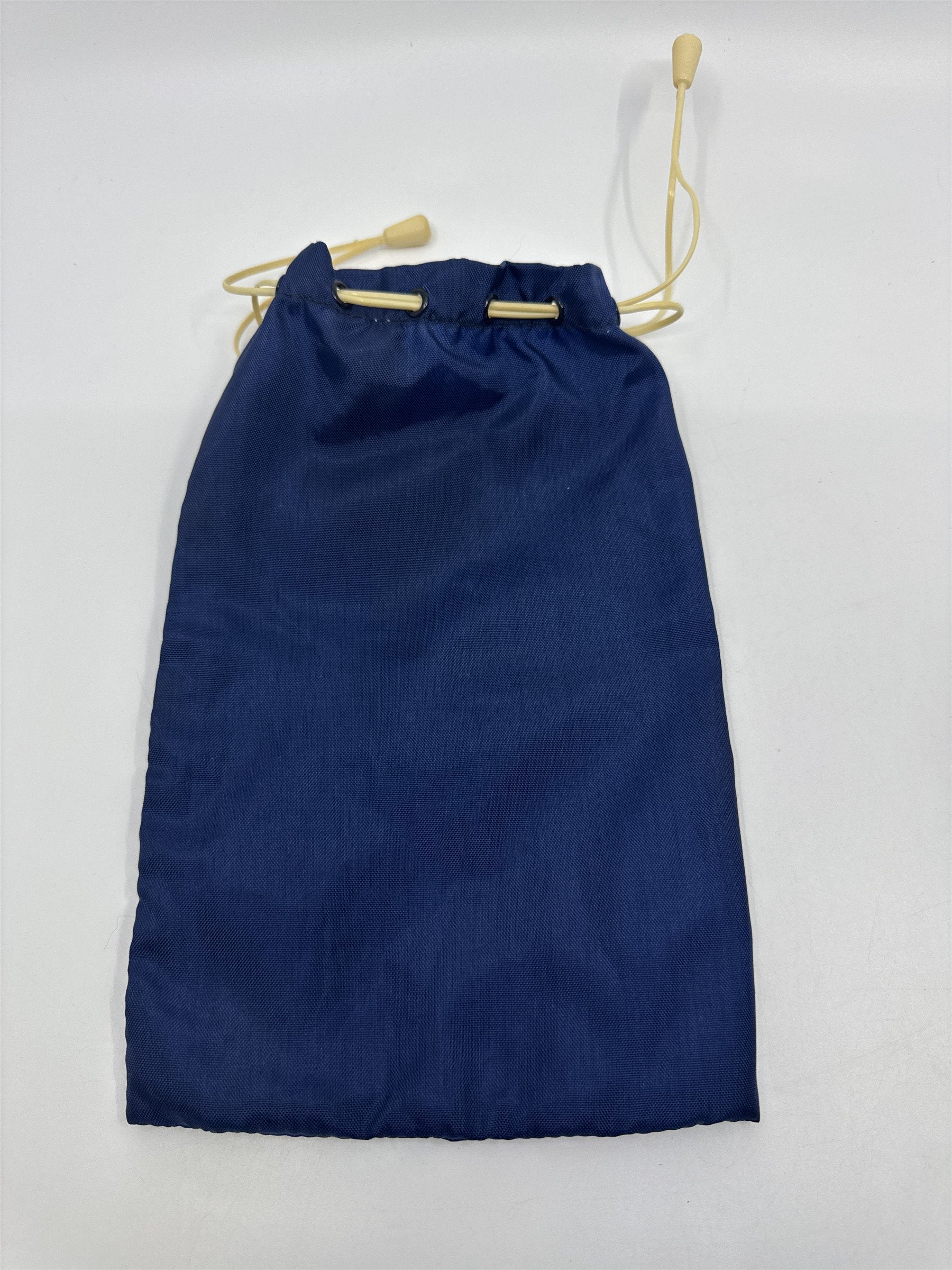 Vintage United Penn Bank Drawstring Canvas Blue Deposit Bag Money Bag