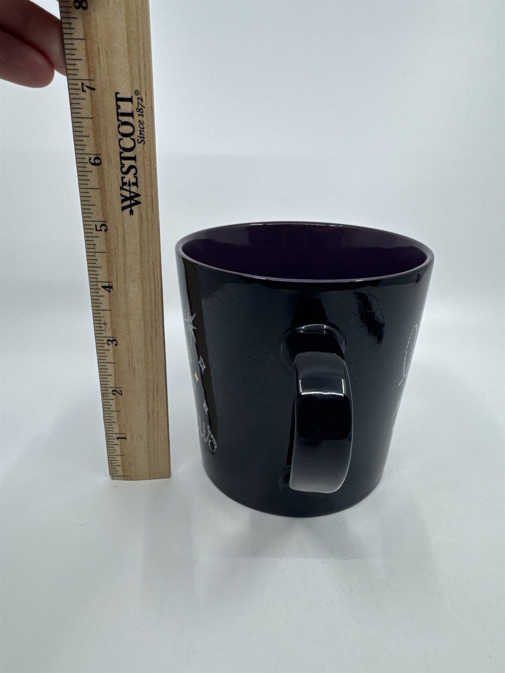 Black And Purple Halloween Hocus Pocus Coffee Mug By Cobwebs And Cauldrons