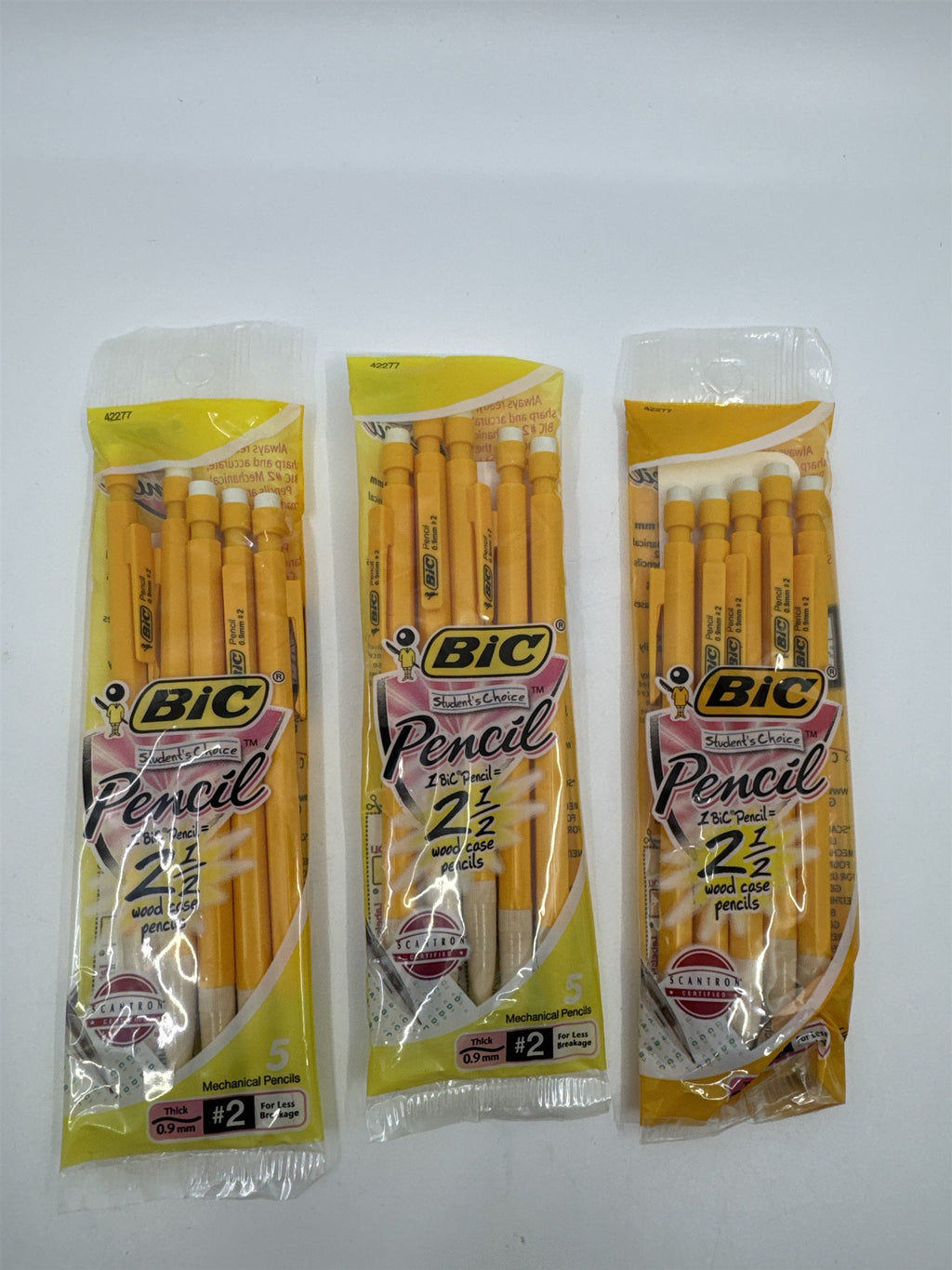 3 Packs of Vintage "Student's Choice" Mechanical Pencils 15 Pencils Total
