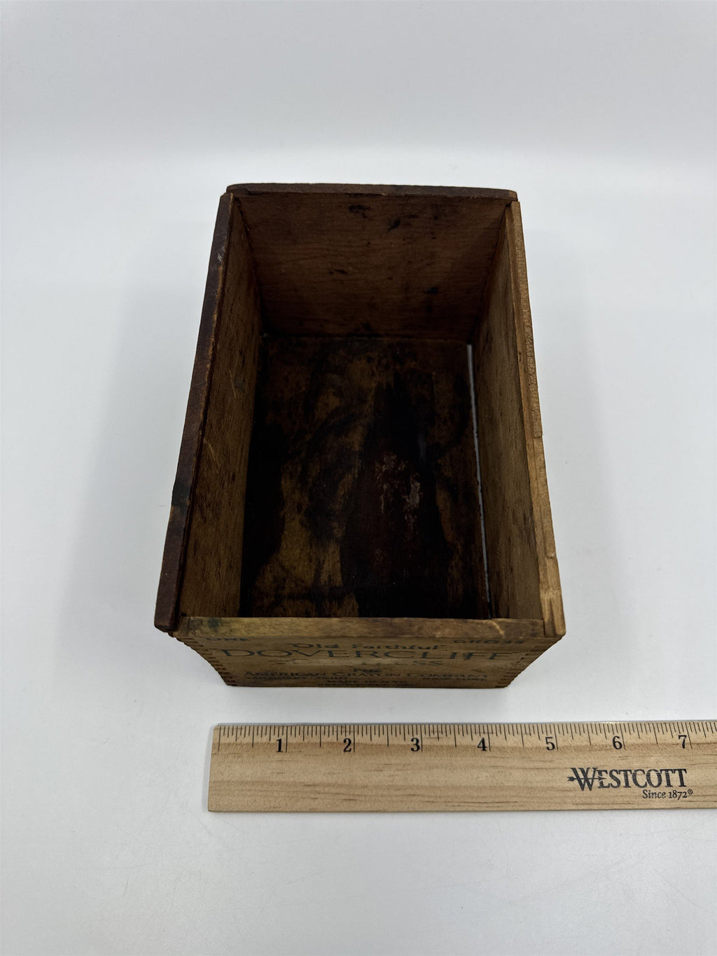 Vintage Wooden Dovercliff Dustless The American Crayon Company Empty Box