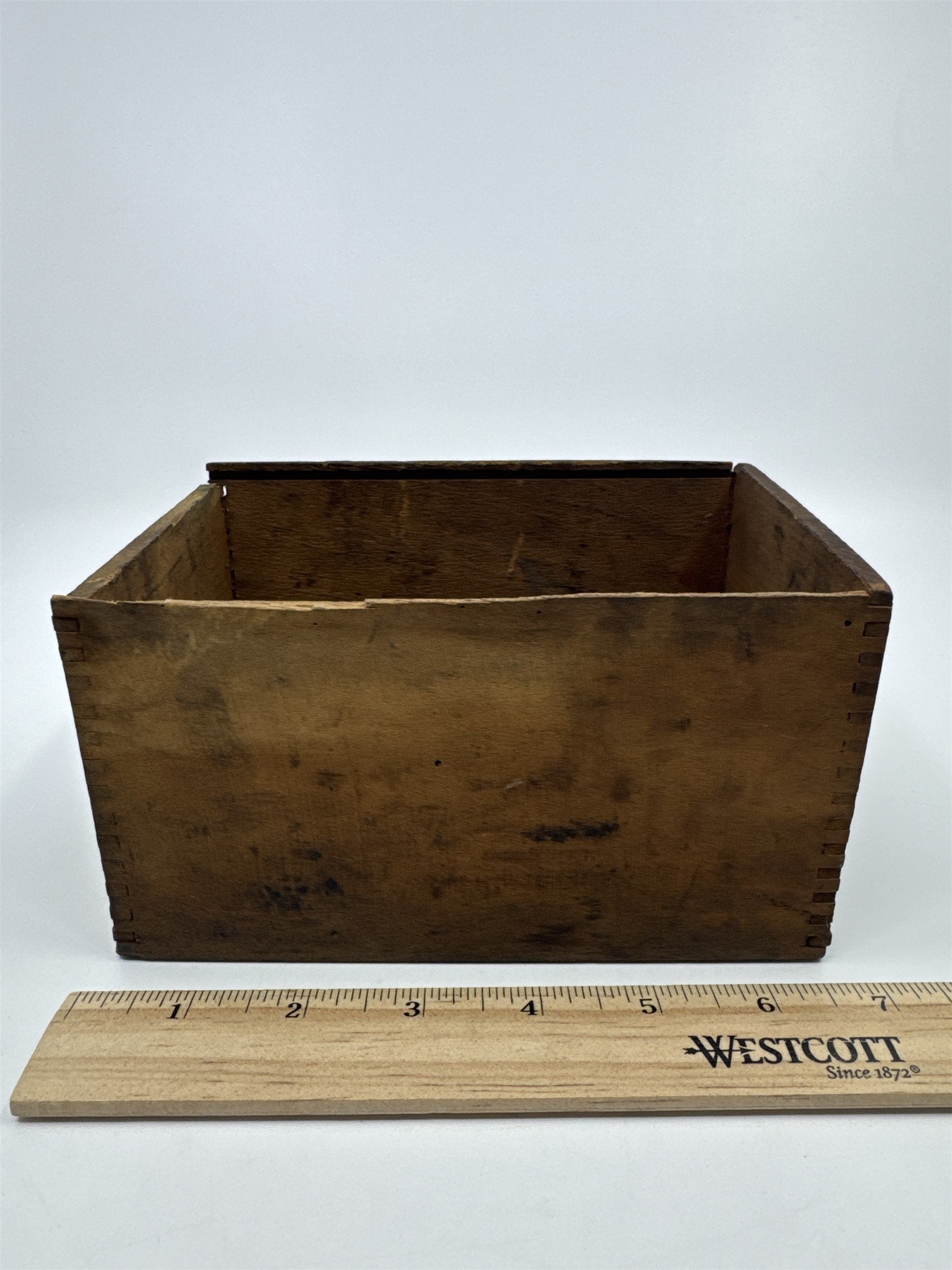 Vintage Wooden Dovercliff Dustless The American Crayon Company Empty Box