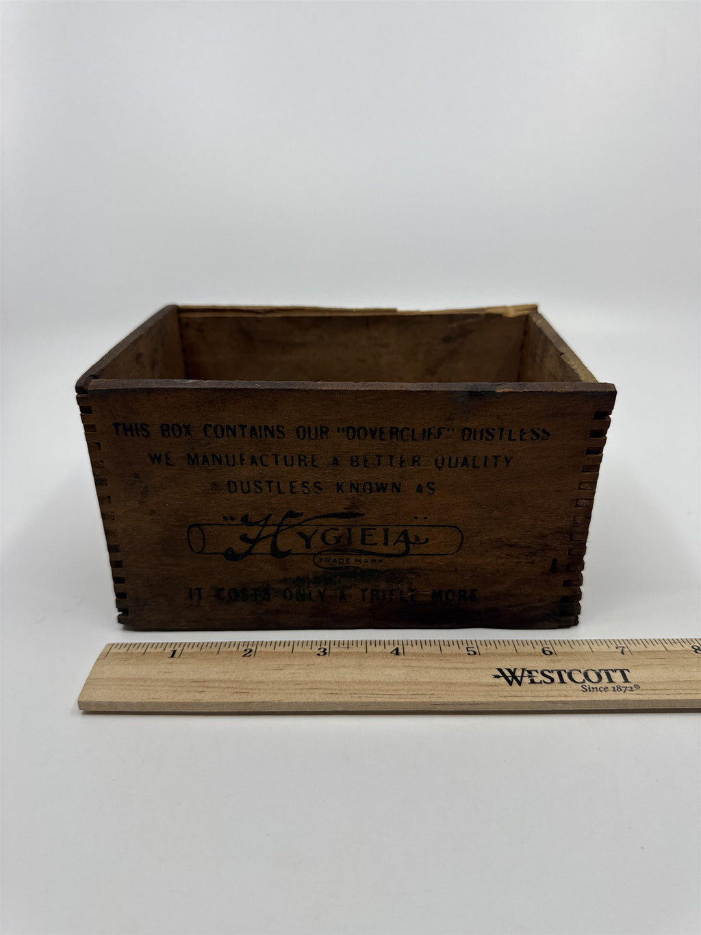 Vintage Wooden Dovercliff Dustless The American Crayon Company Empty Box