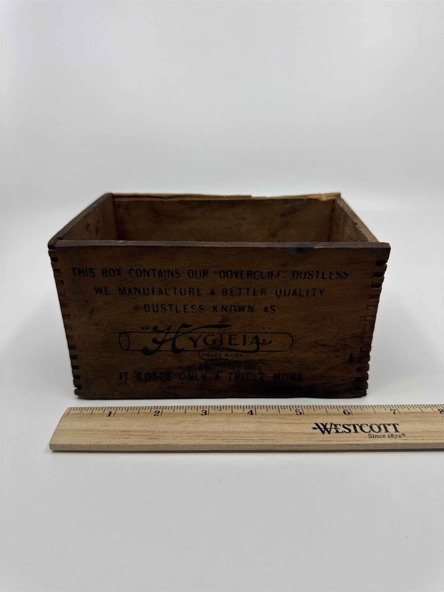 Vintage Wooden Dovercliff Dustless The American Crayon Company Empty Box