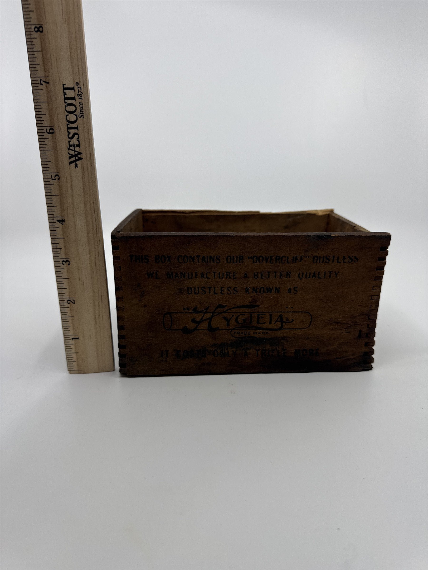 Vintage Wooden Dovercliff Dustless The American Crayon Company Empty Box
