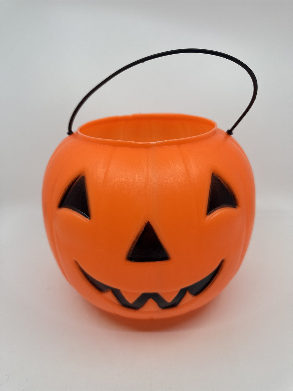 Vintage General Blow Mold Jack-O-Lantern Pumpkin Candy Bucket Pail