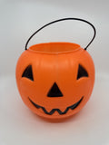 Vintage General Blow Mold Jack-O-Lantern Pumpkin Candy Bucket Pail